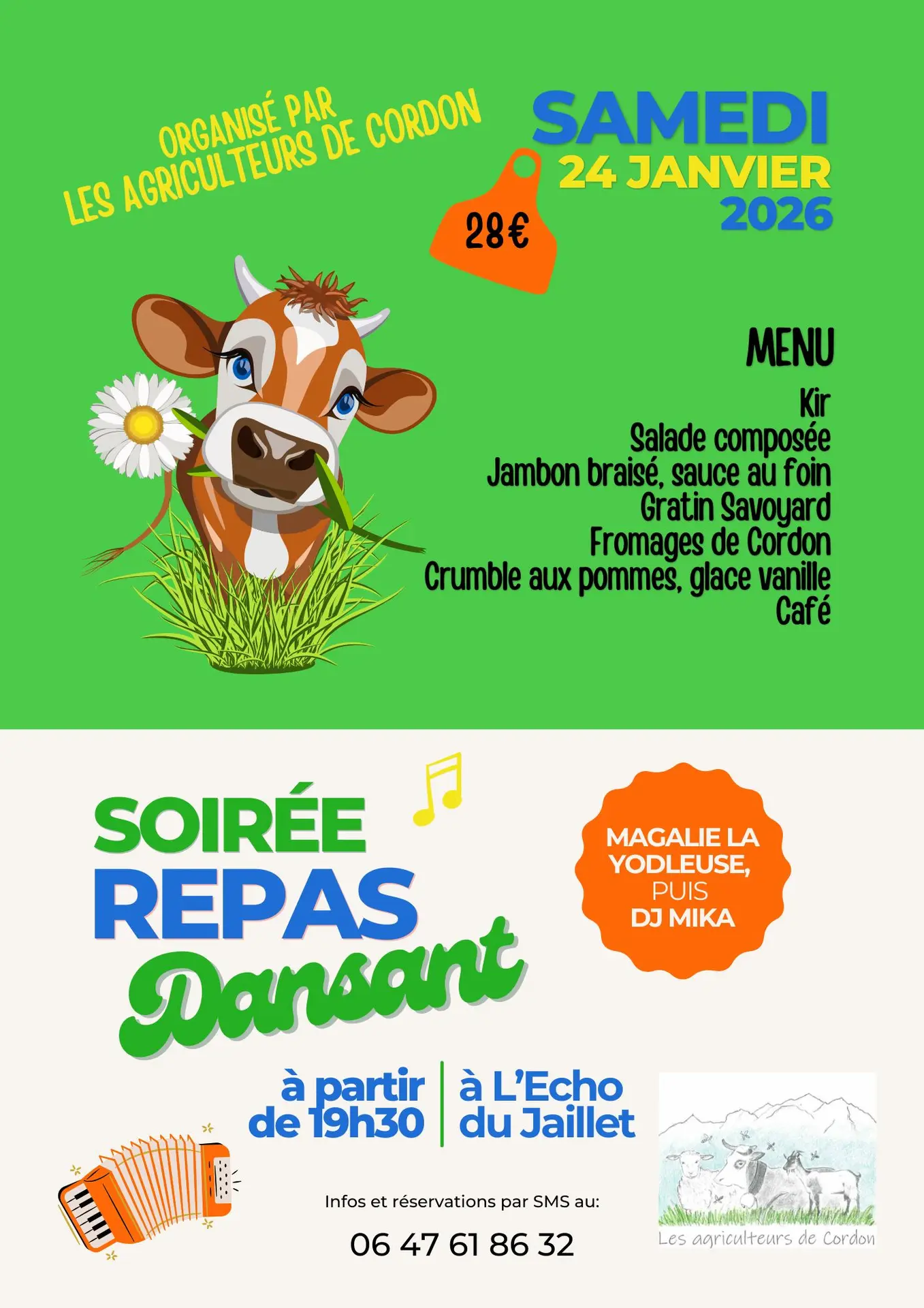 Affiche du repas des agriculteurs