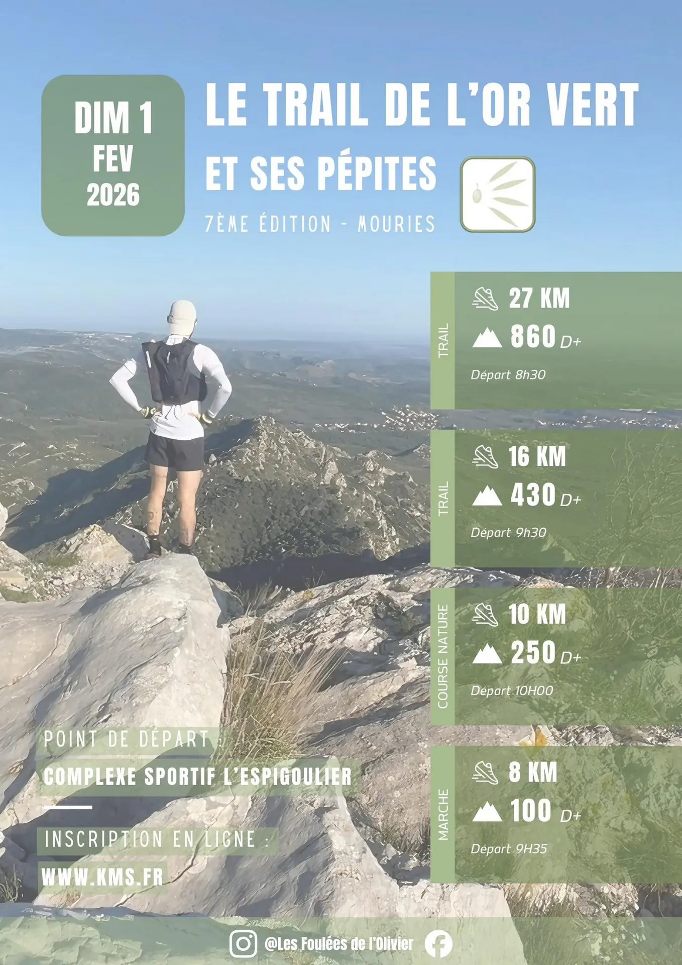 Le trail de l'or vert et ses pépites - 7e édition_Mouriès_01.02.26