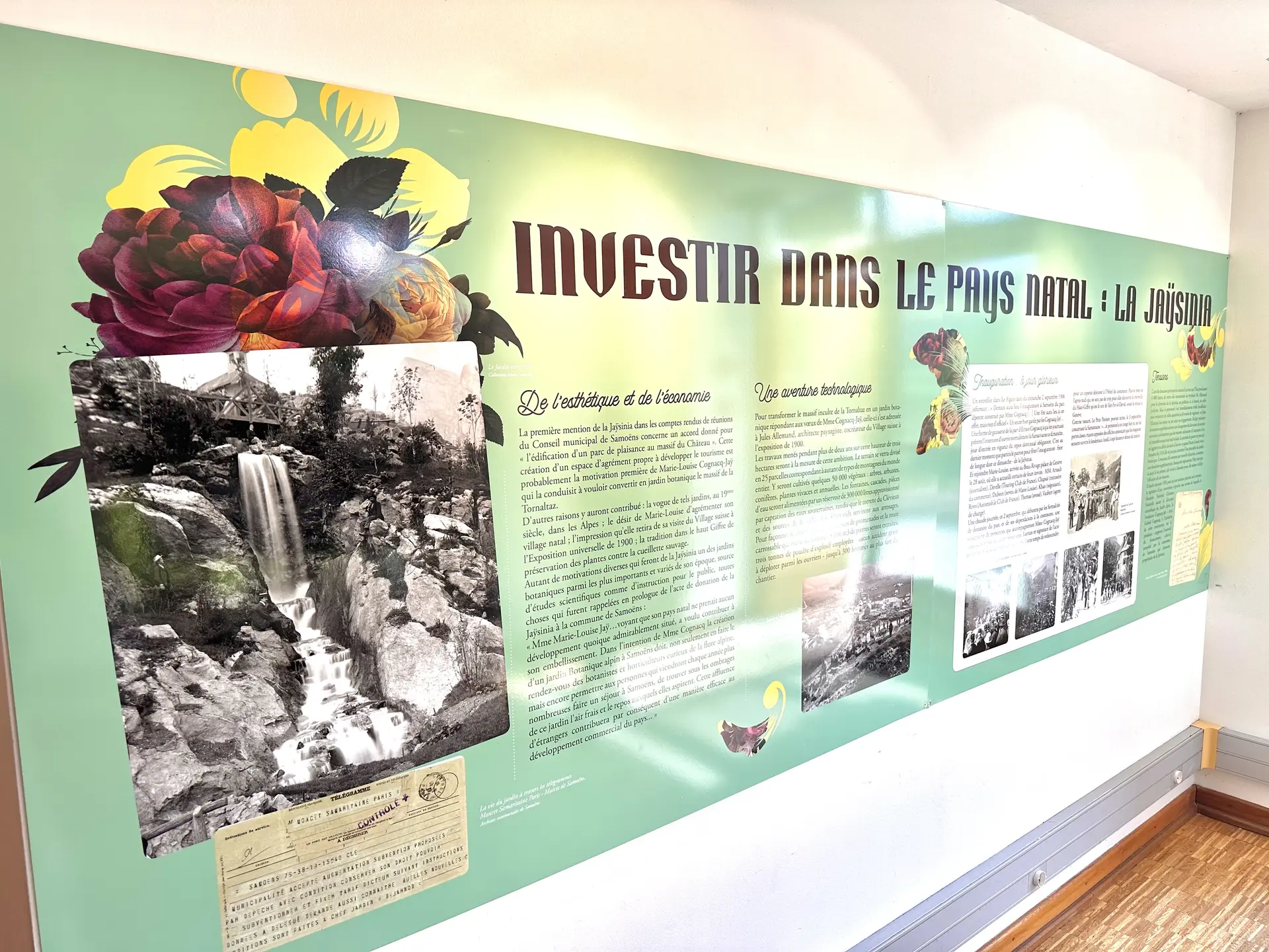Exposition Marie-Louise Cognacq‑Jaÿ, fondatrice du Jardin botanique alpin La Jaÿsinia à Samoëns