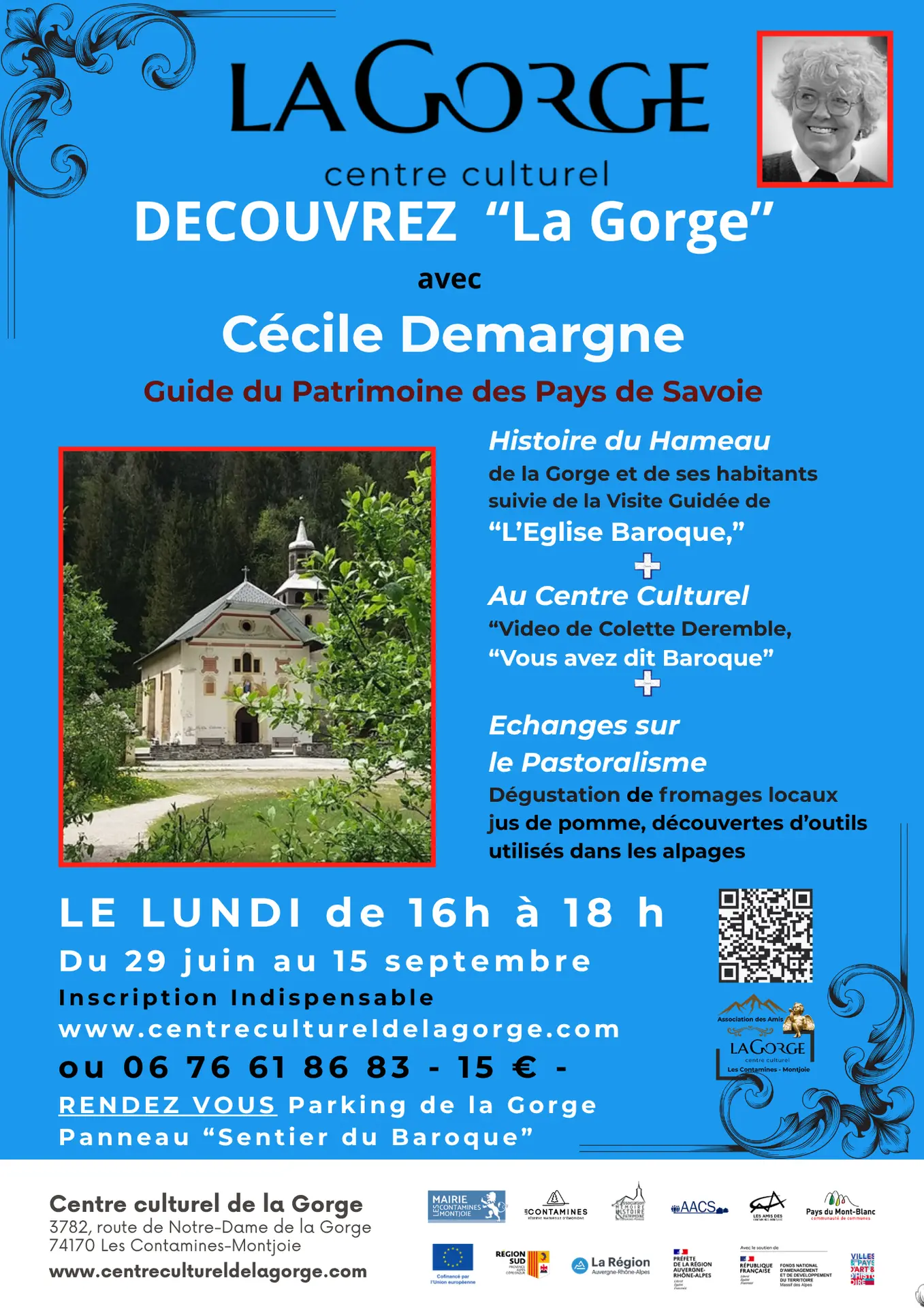 Visite guidée de Notre-Dame de la Gorge avec Cécile Demargne, guide du patrimoine_Les Contamines-Montjoie