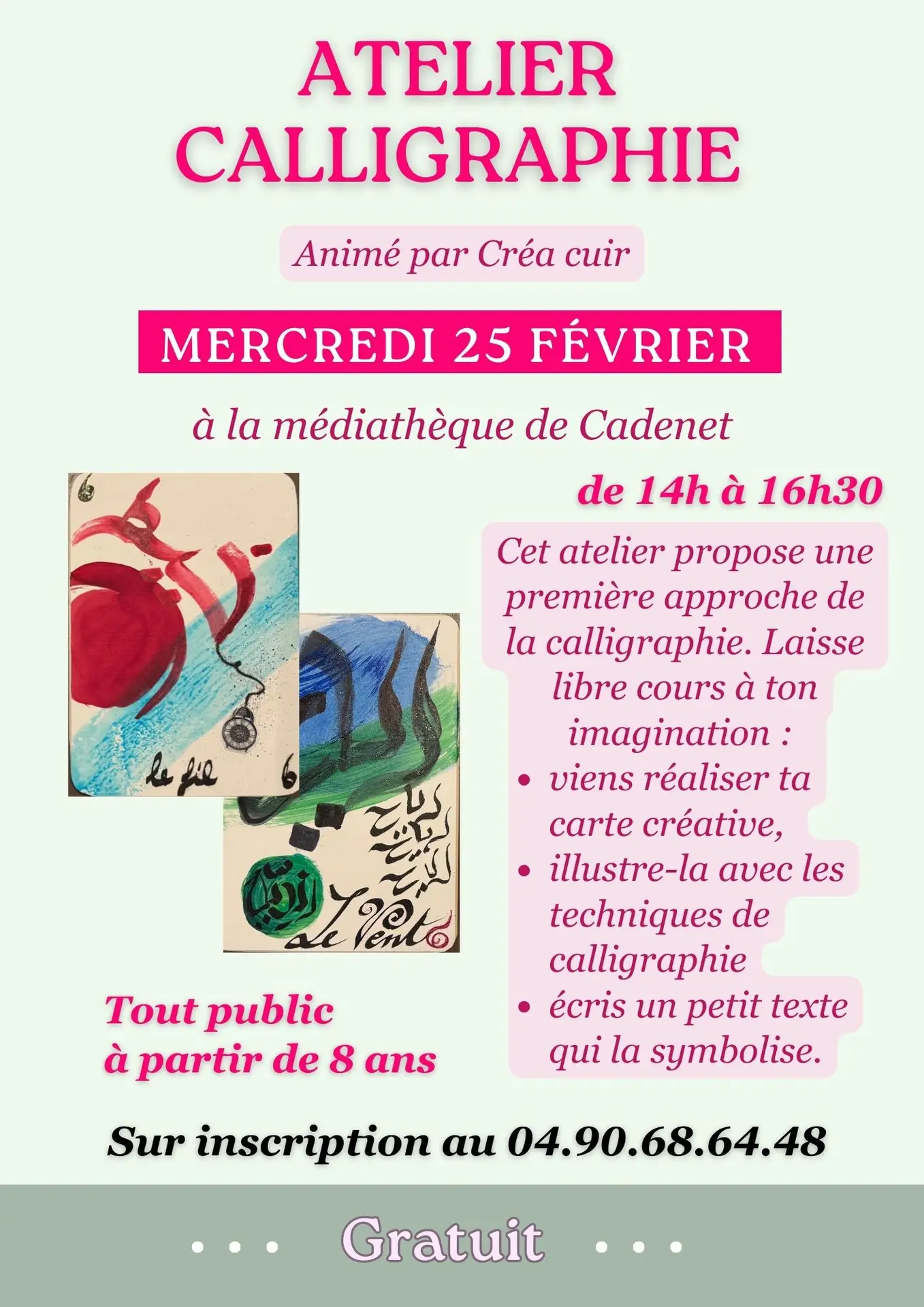 Atelier calligraphie à Cadenet_Cadenet