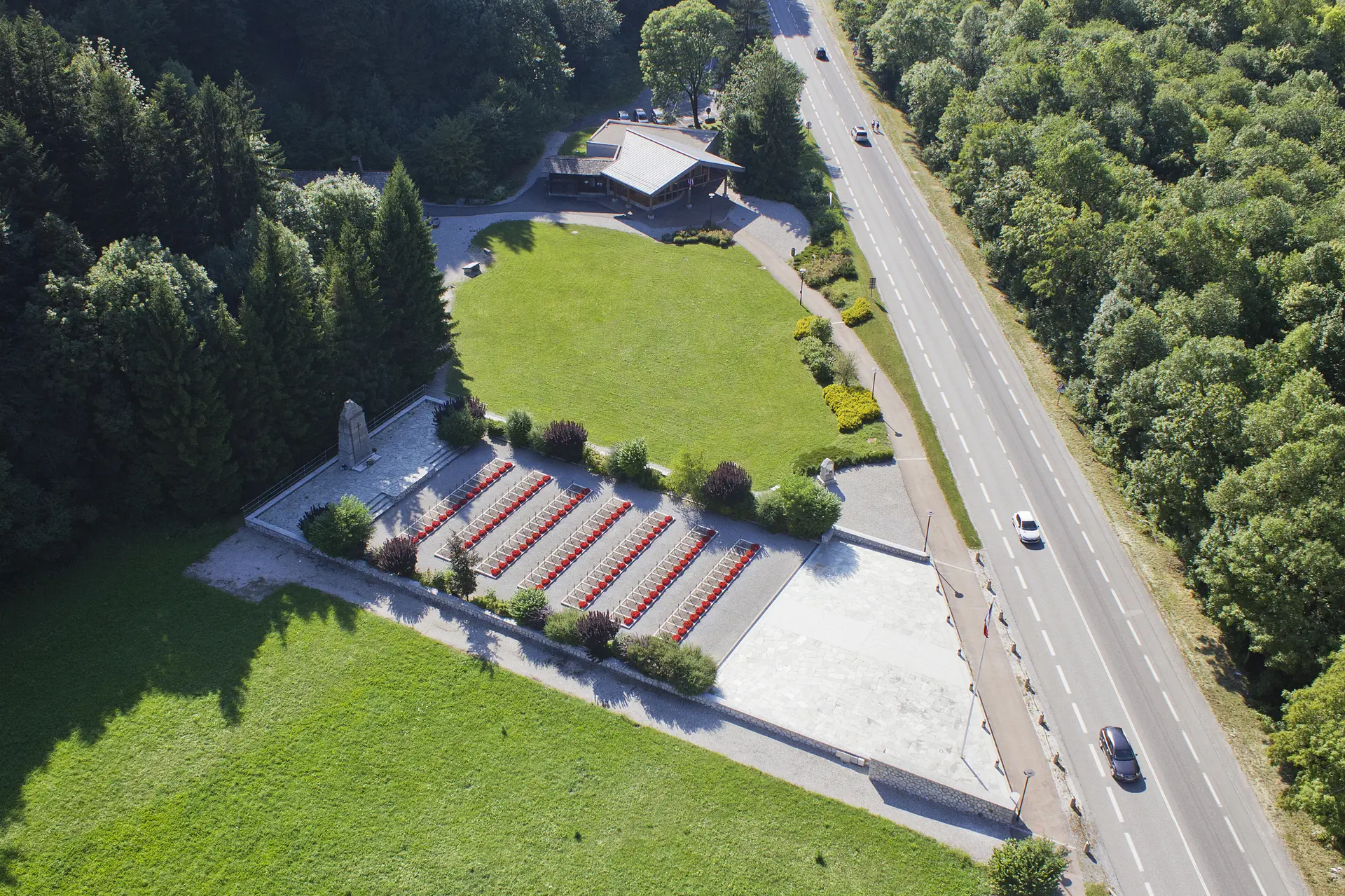 Vue aérienne du site de Morette