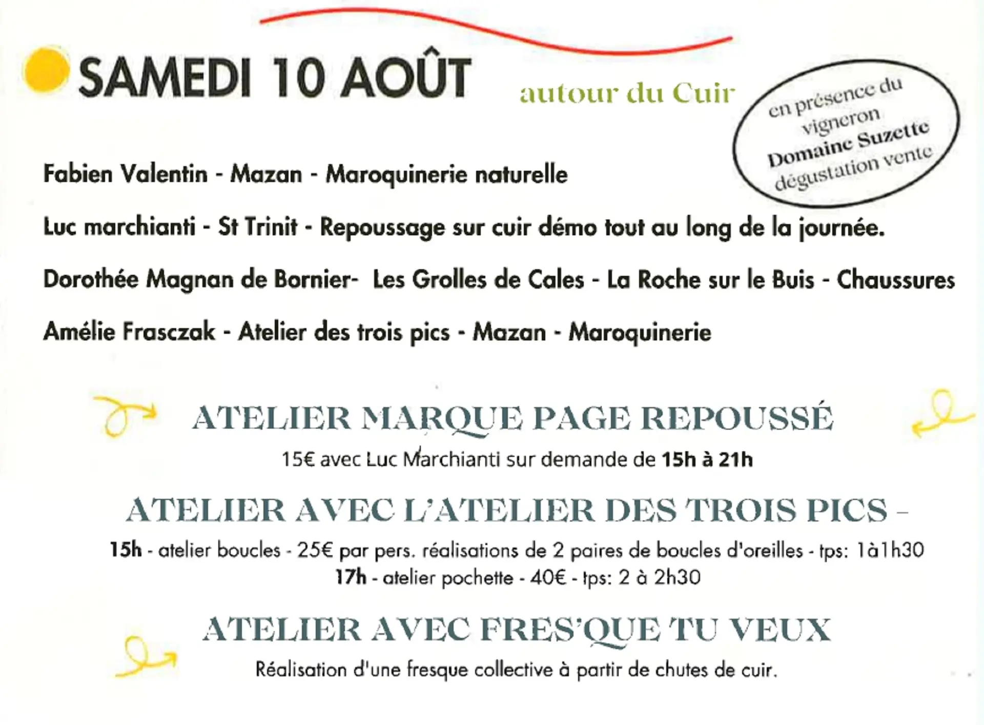 Journée autour du cuir