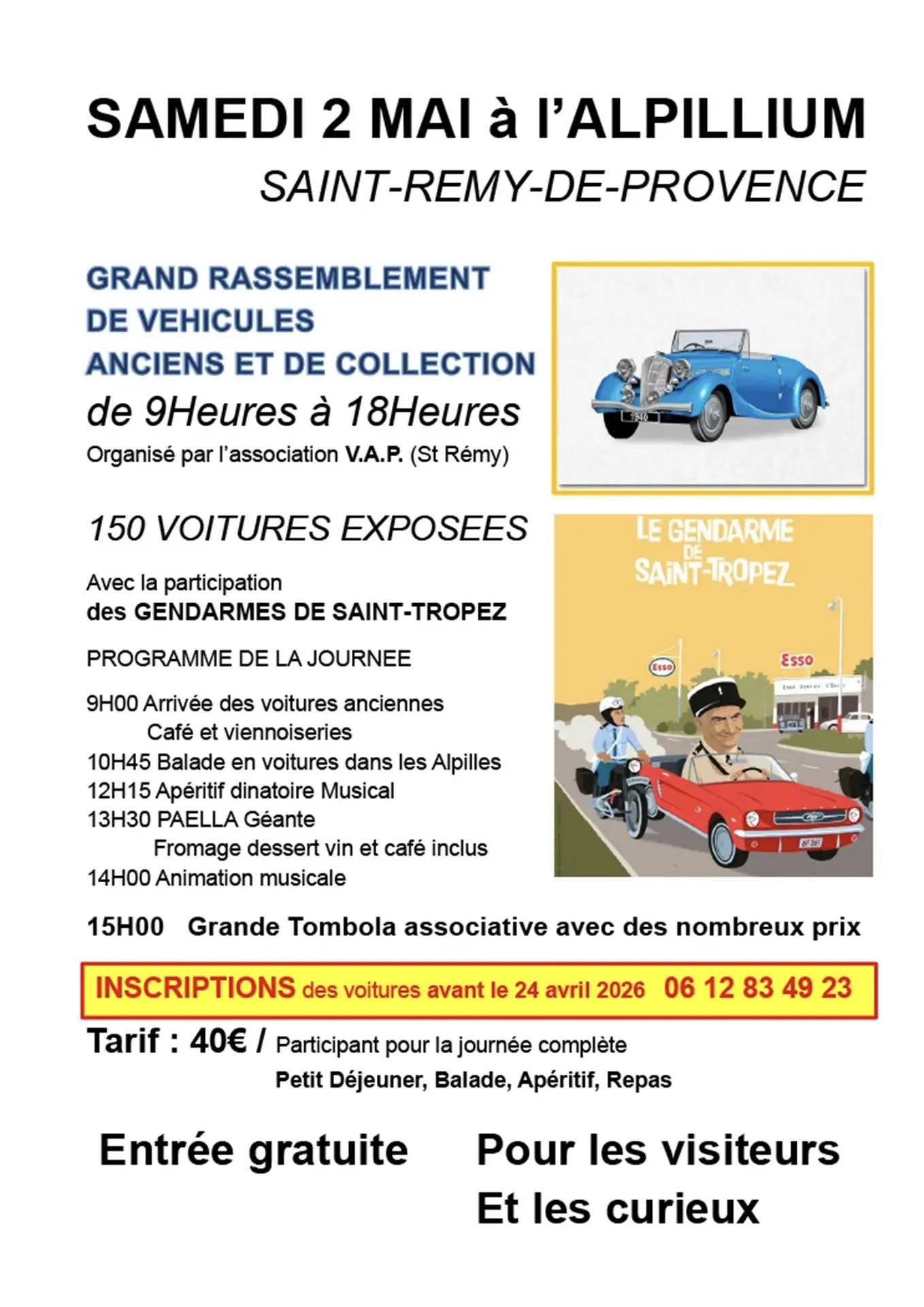 Rassemblement de véhicules anciens et de collection