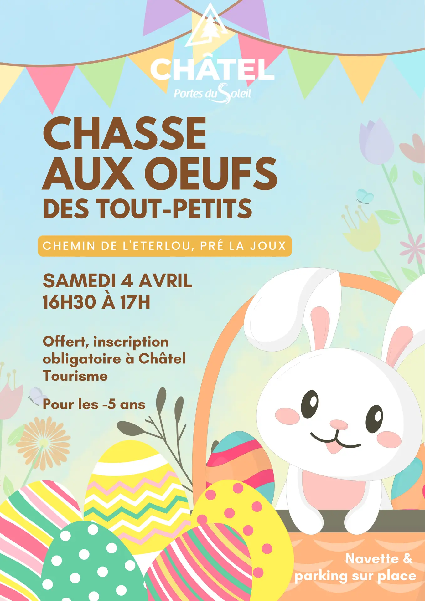 Chasse aux œufs des tout-petits (- de 5 ans)_Châtel