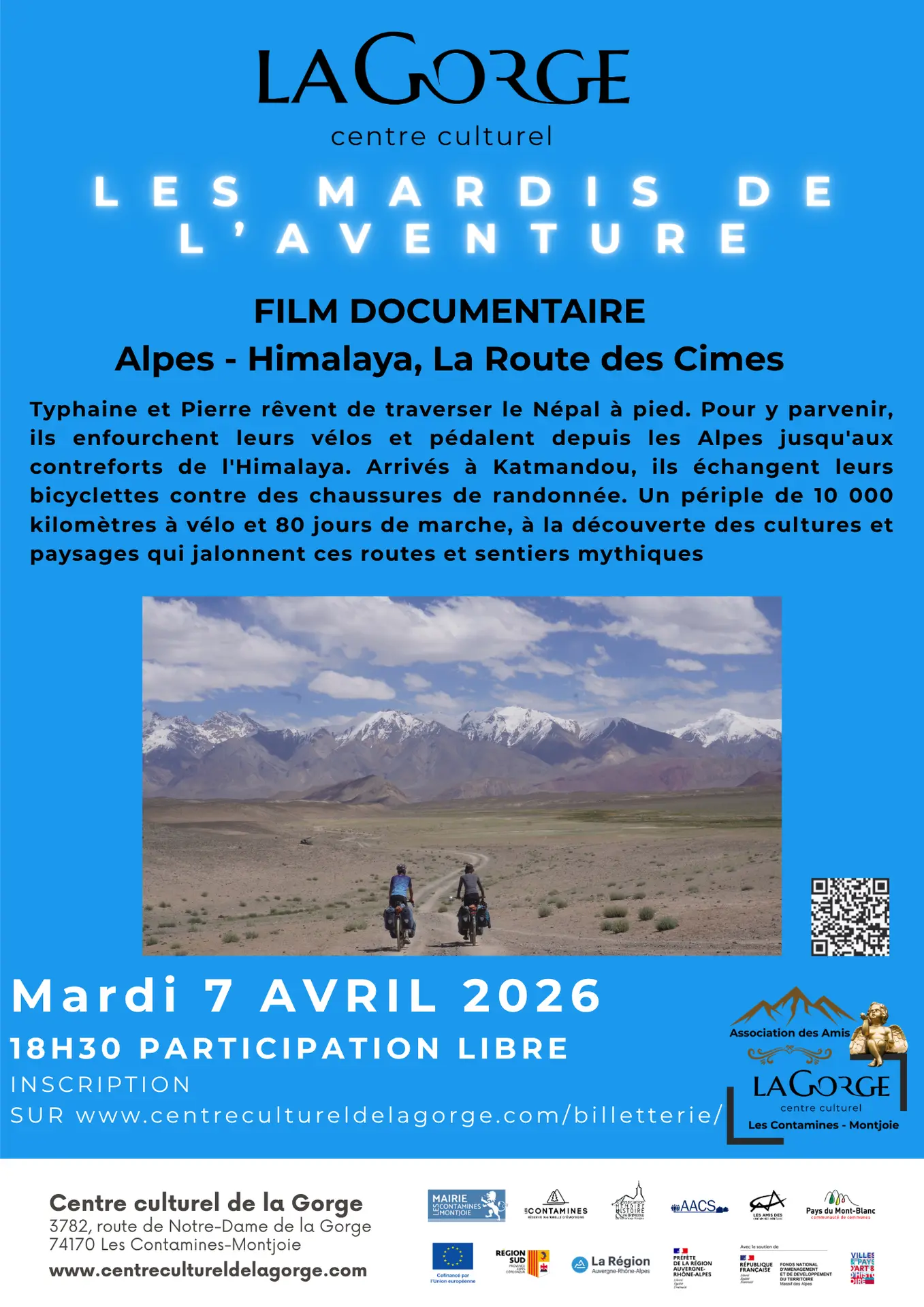 Les mardis de l'aventure au Centre Culturel de la Gorge_Les Contamines-Montjoie