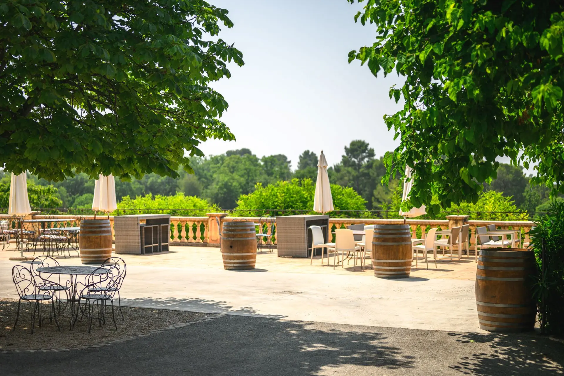 Terrasse Château des Selves