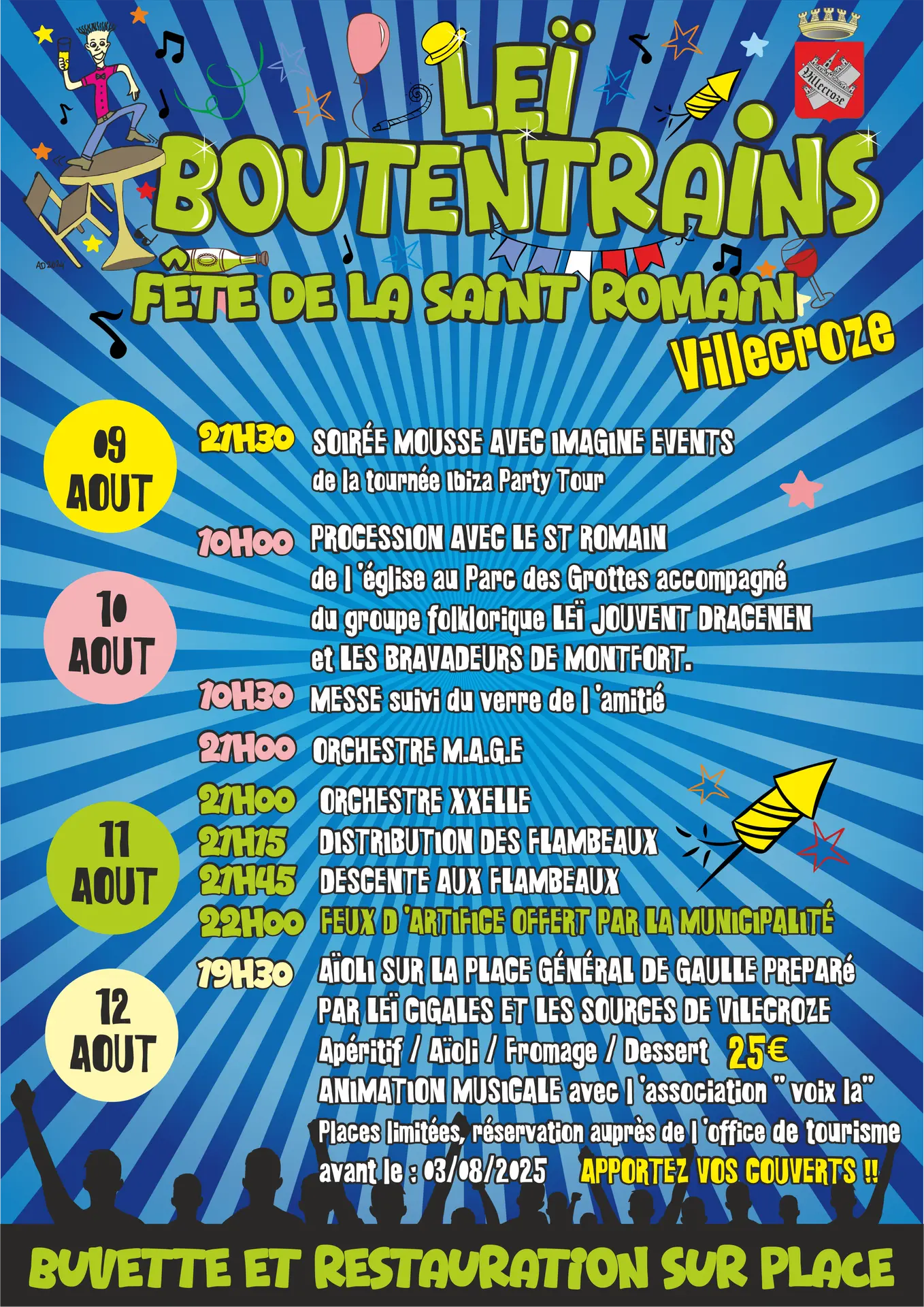 Fête votive de la Saint-Romain_Villecroze