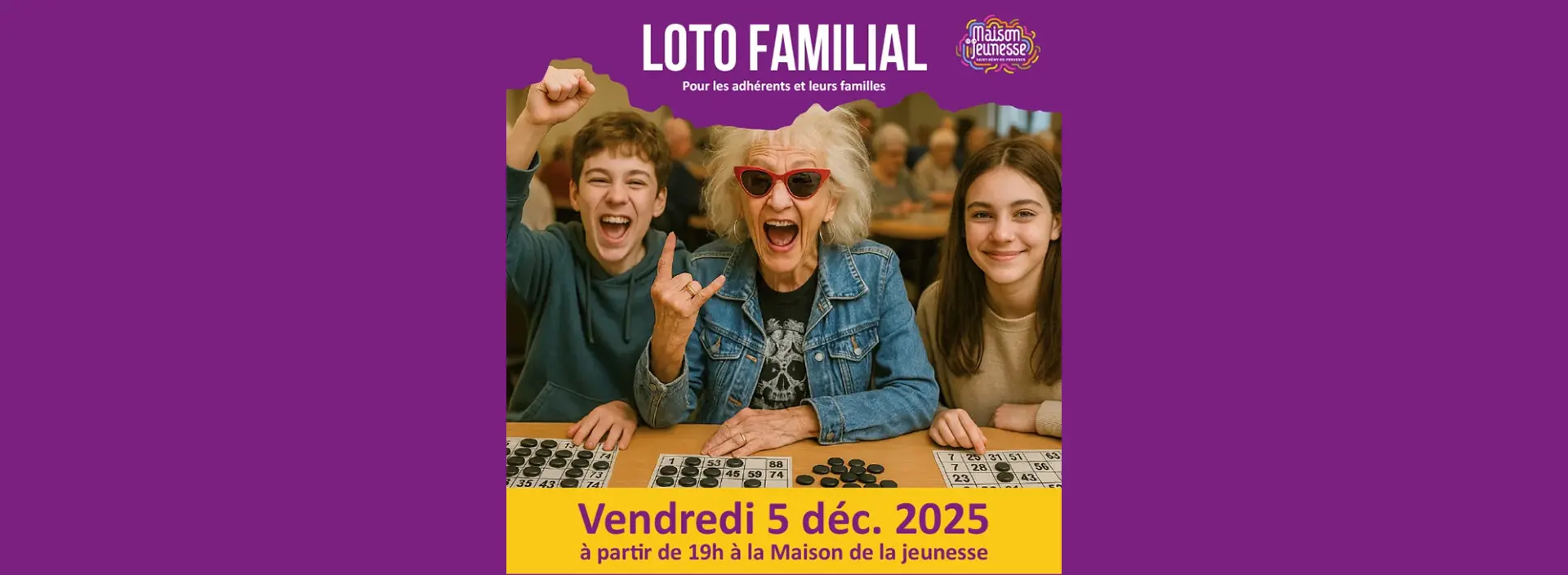 Annonce loto familial Telethon