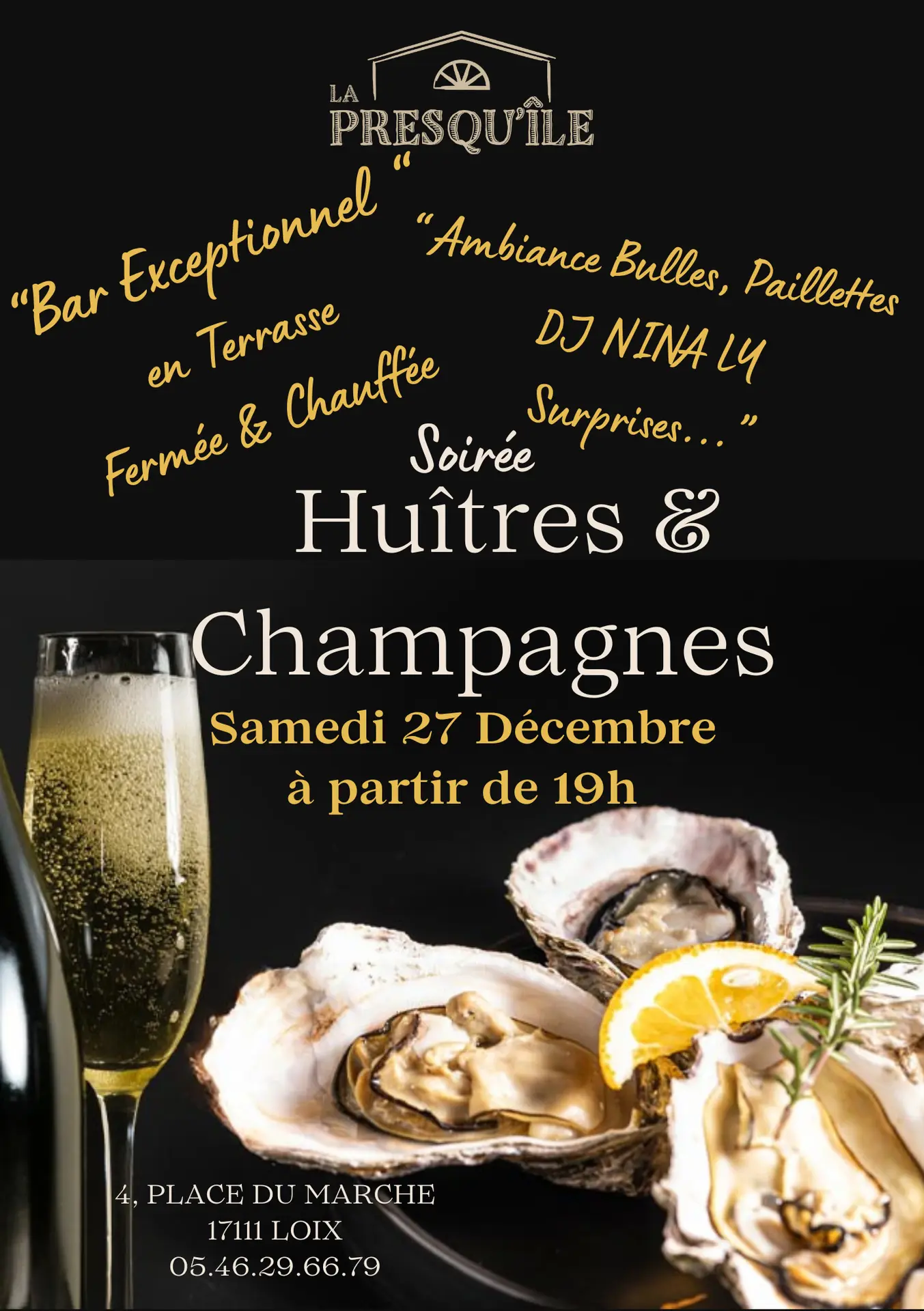 Soirée huîtres et champagne à la Presqu'ile_Loix