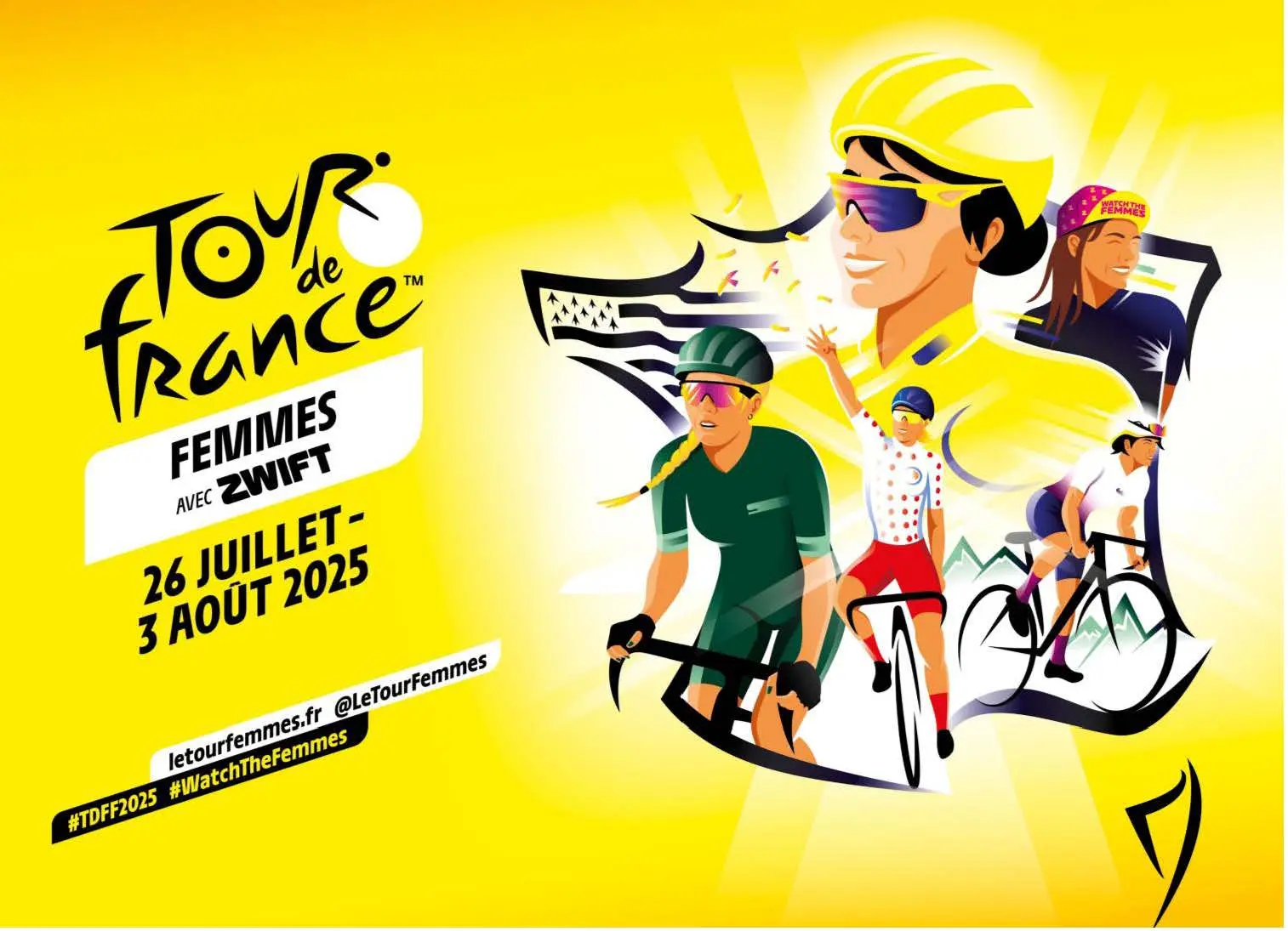 Affiche du Tour de France Femme 2025