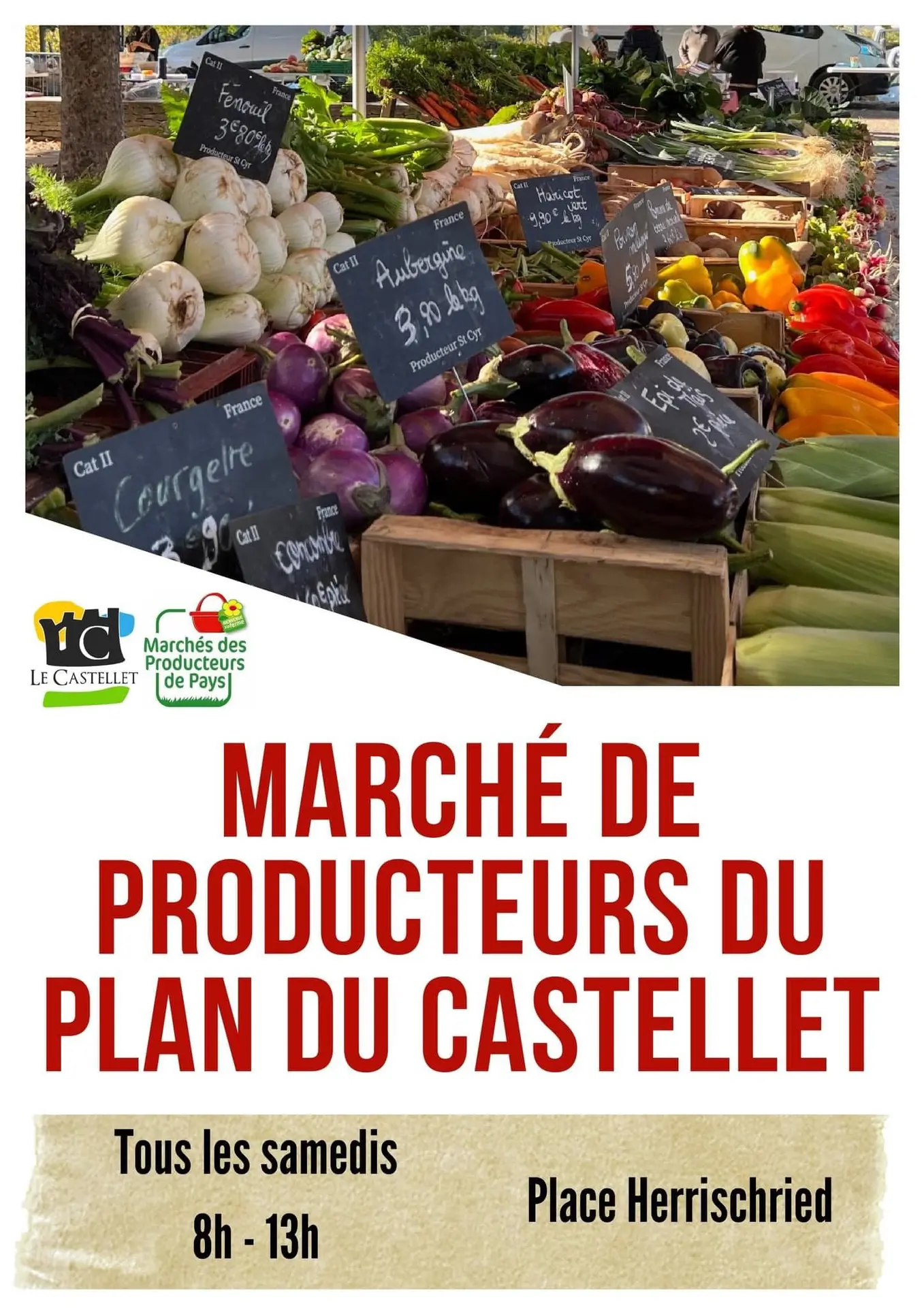 Marché hebdomadaire des producteurs au Plan du Castellet_Le Castellet
