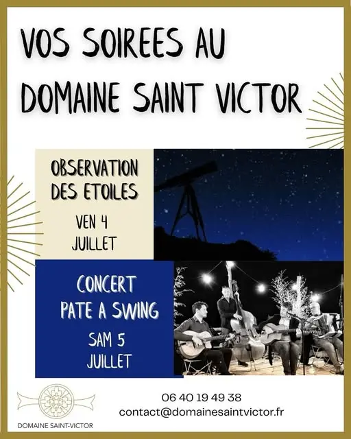 Concert de Pâte à Swing au Domaine Saint Victor à La Tour d' Aigues_La Tour-d'Aigues