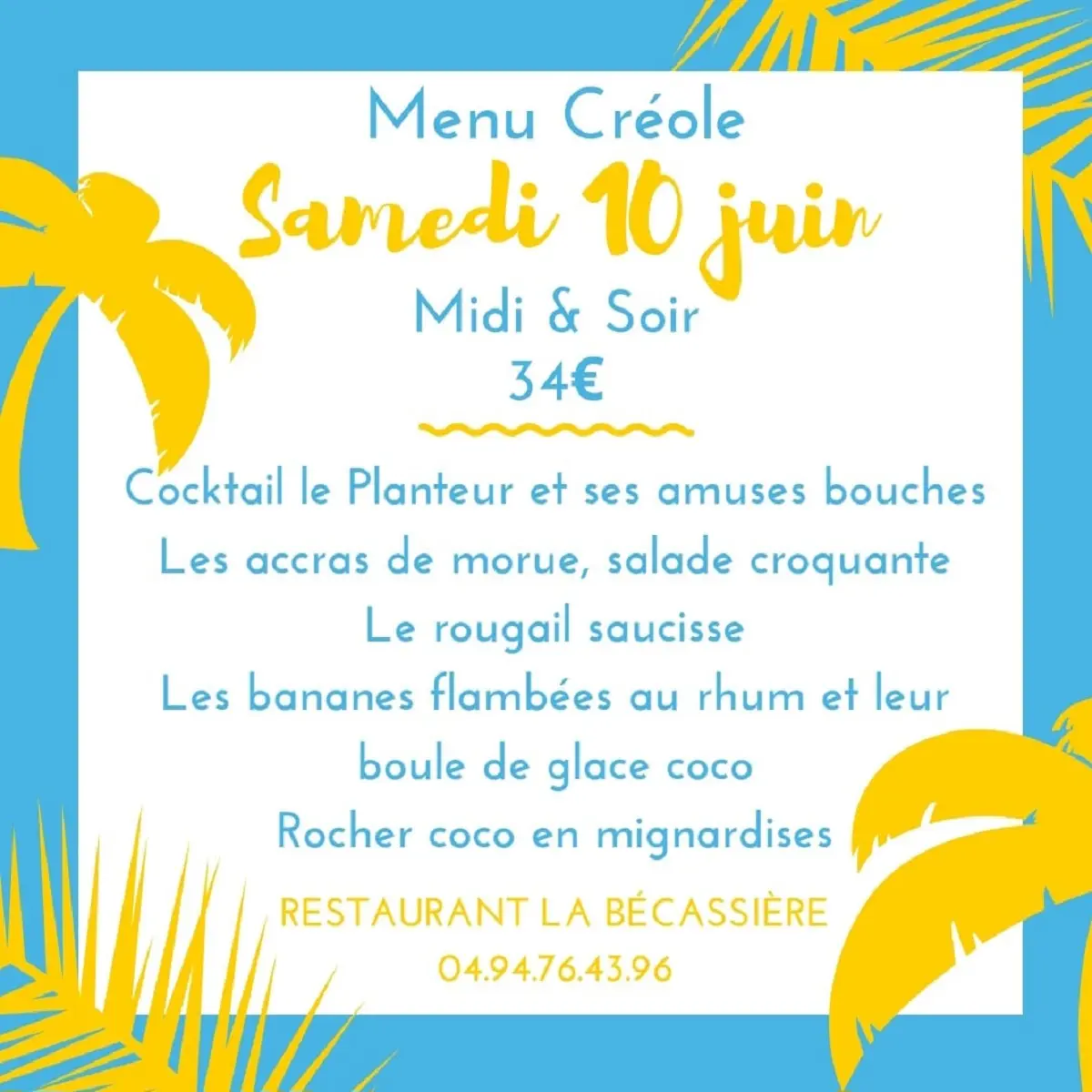 Menu Créole