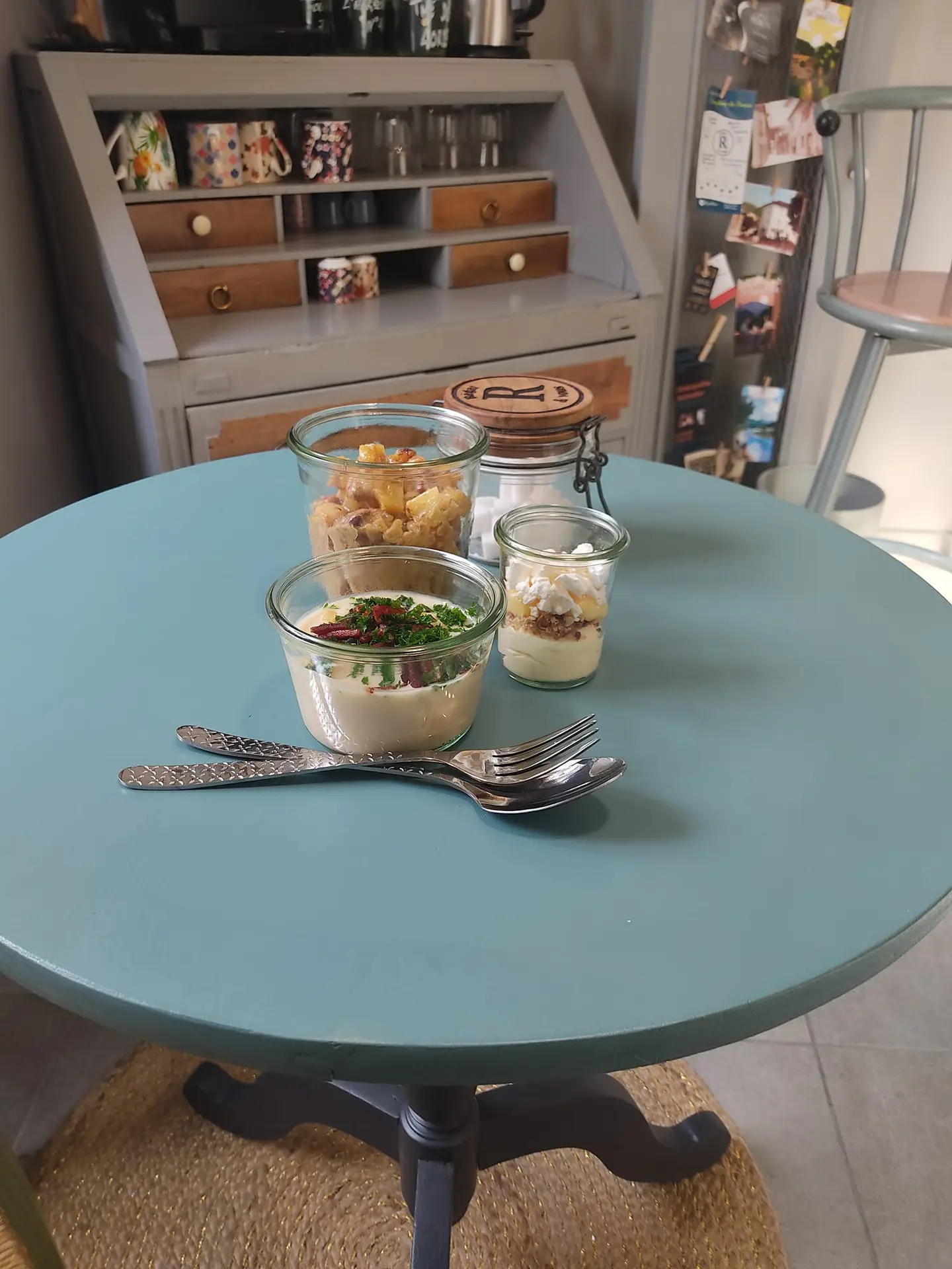 Repas froids dans bocaux