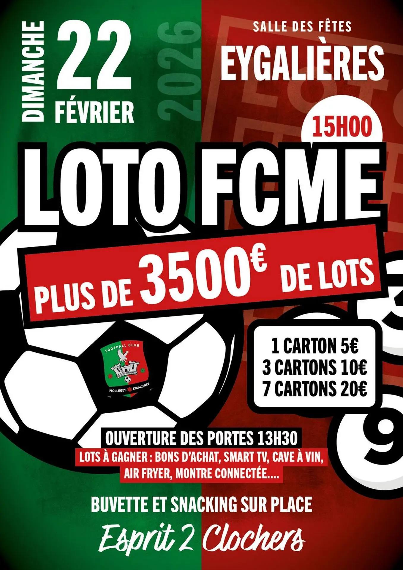 Affiche Lotos d'hiver Football Club à Eygalières 22.02.26