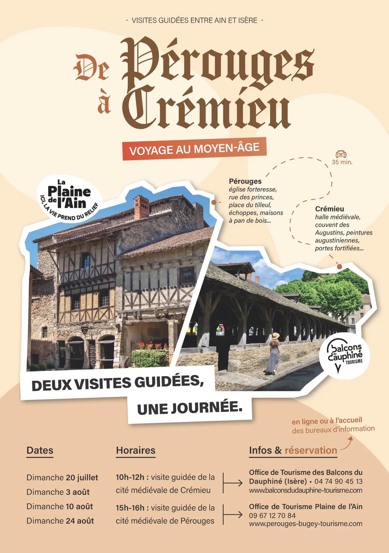 Affiche 2025 des 2 visites