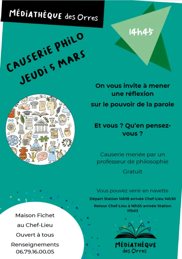 Causerie philo : Le pouvoir de la parole_Les Orres