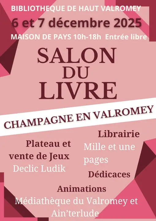 Salon du Livre à Champagne en Valromey_Champagne-en-Valromey