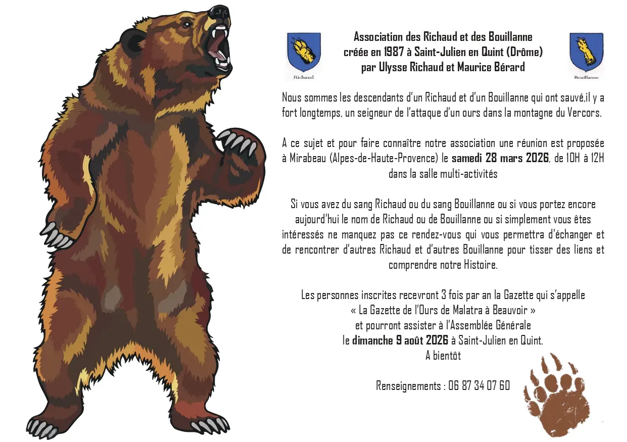 Affiche de la réunion