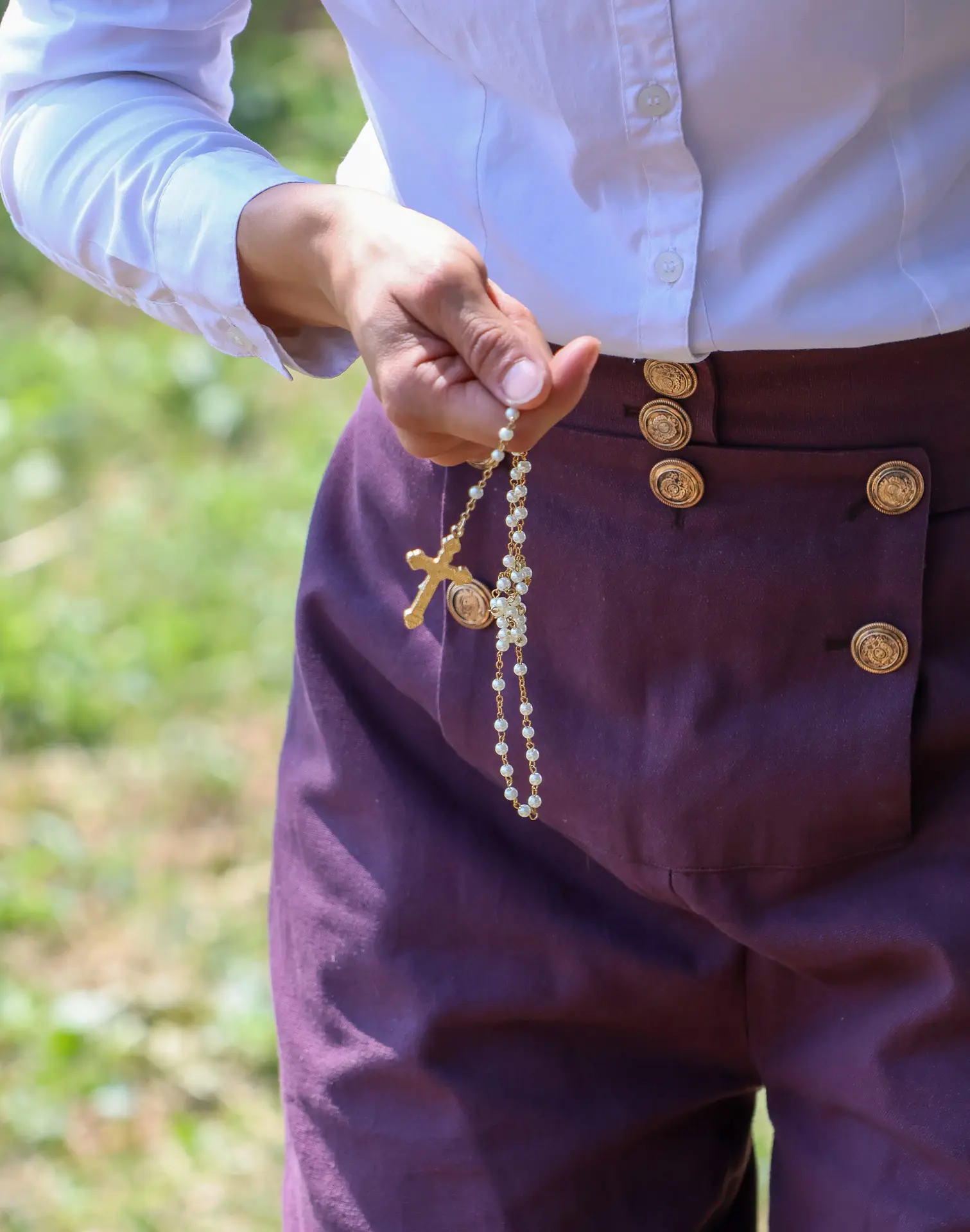 Un des accessoires de la visite théatralisée