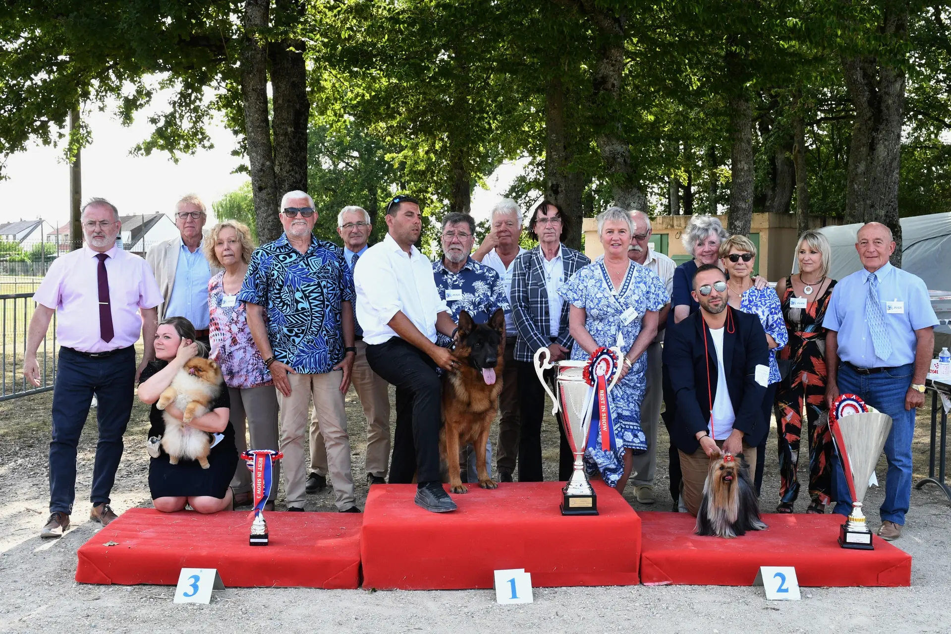 Podium Concours Canin