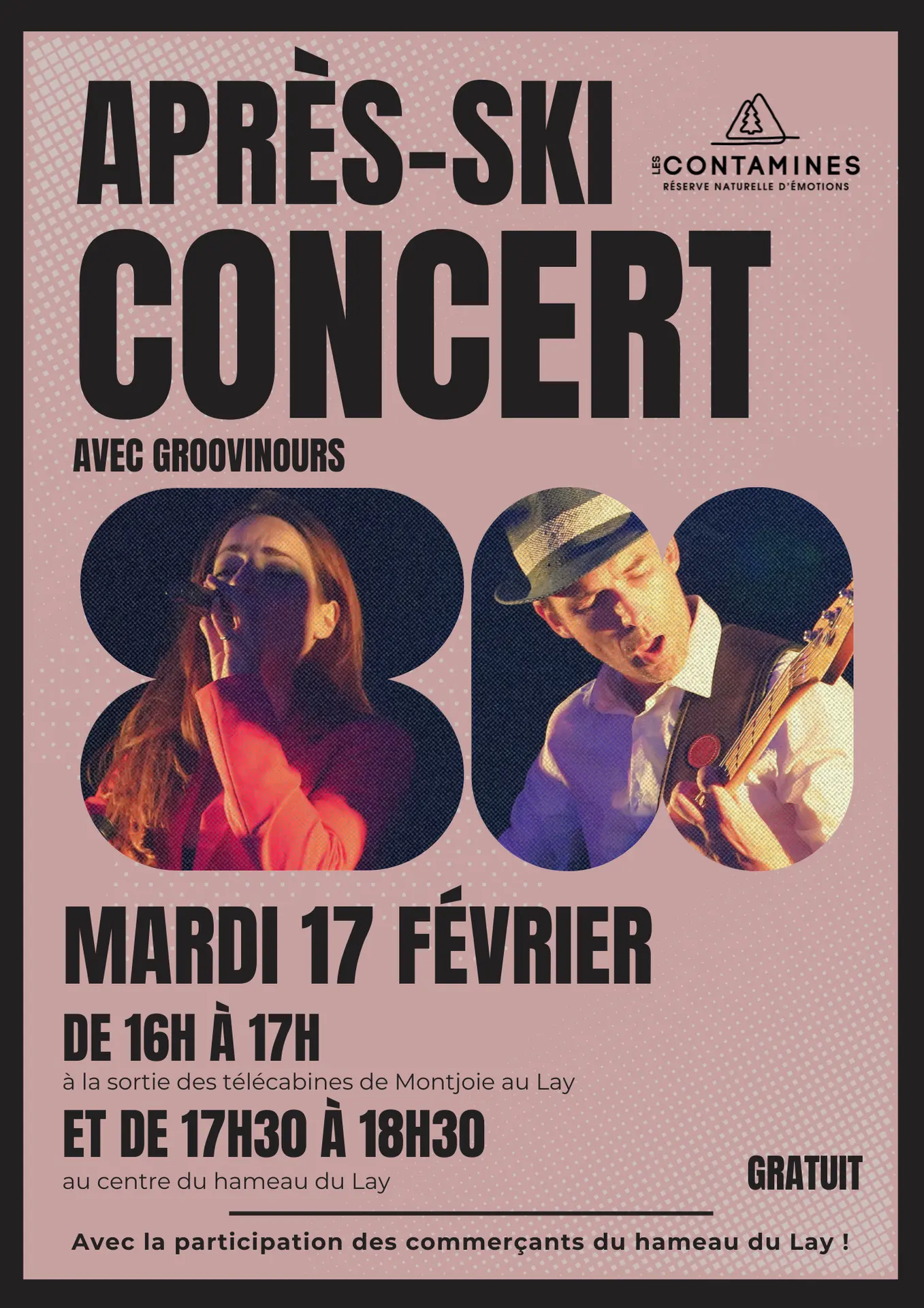 Concert après-ski au Lay : Groovinours_Les Contamines-Montjoie