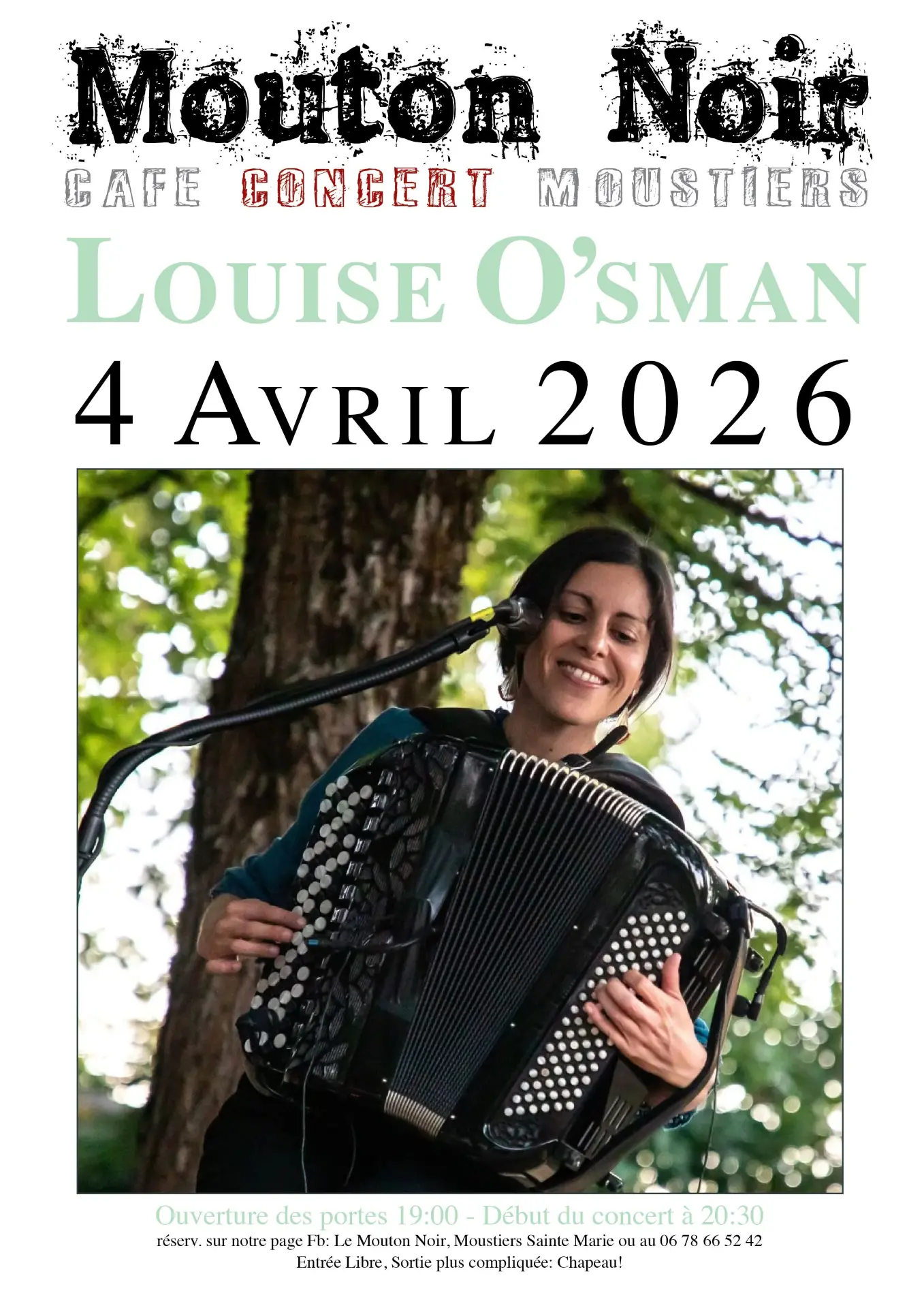 Louise O'Sman in concerto al Mouton Noir_Moustiers-Sainte-Marie