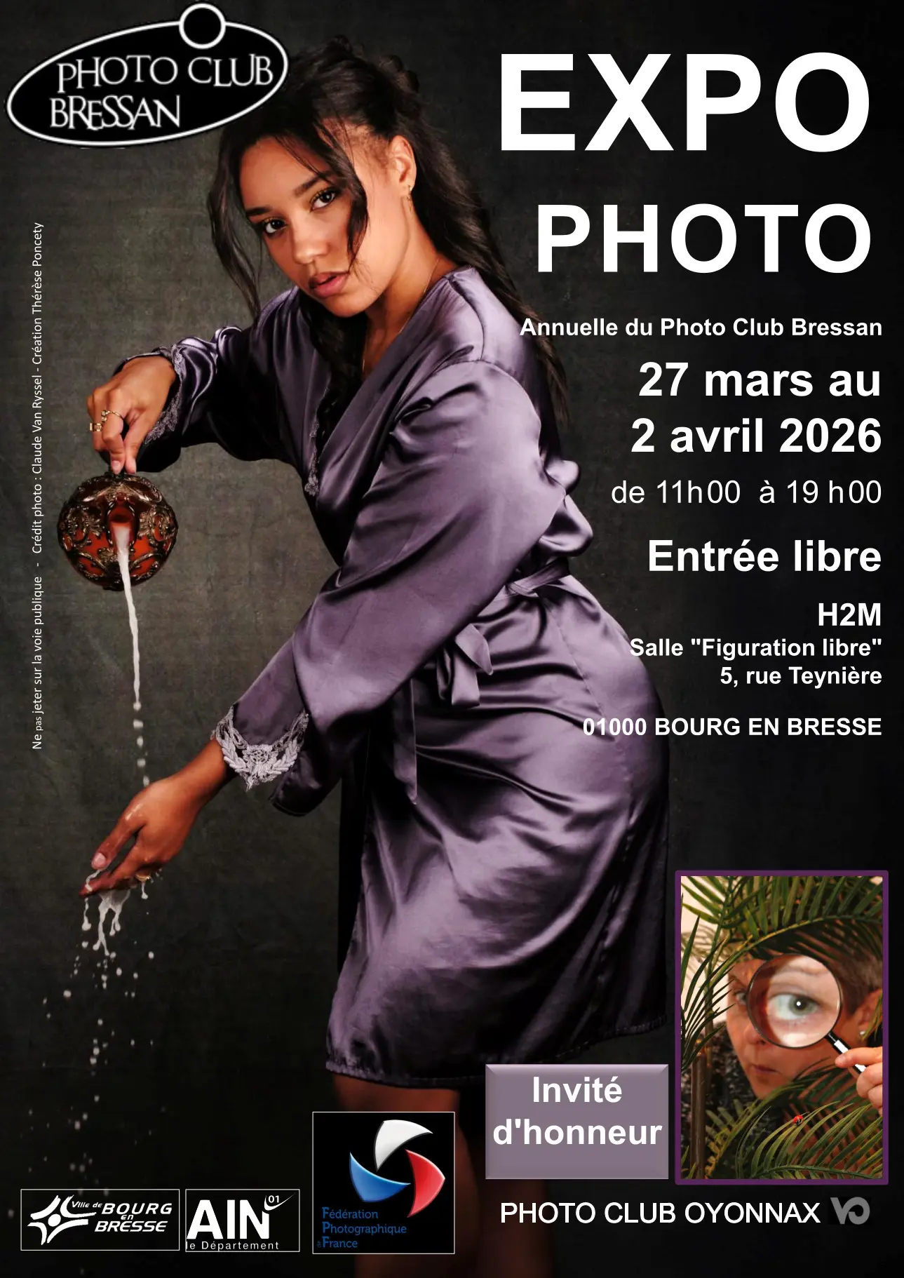 Affiche_xposition photographique annuelle du Photo Club Bressan