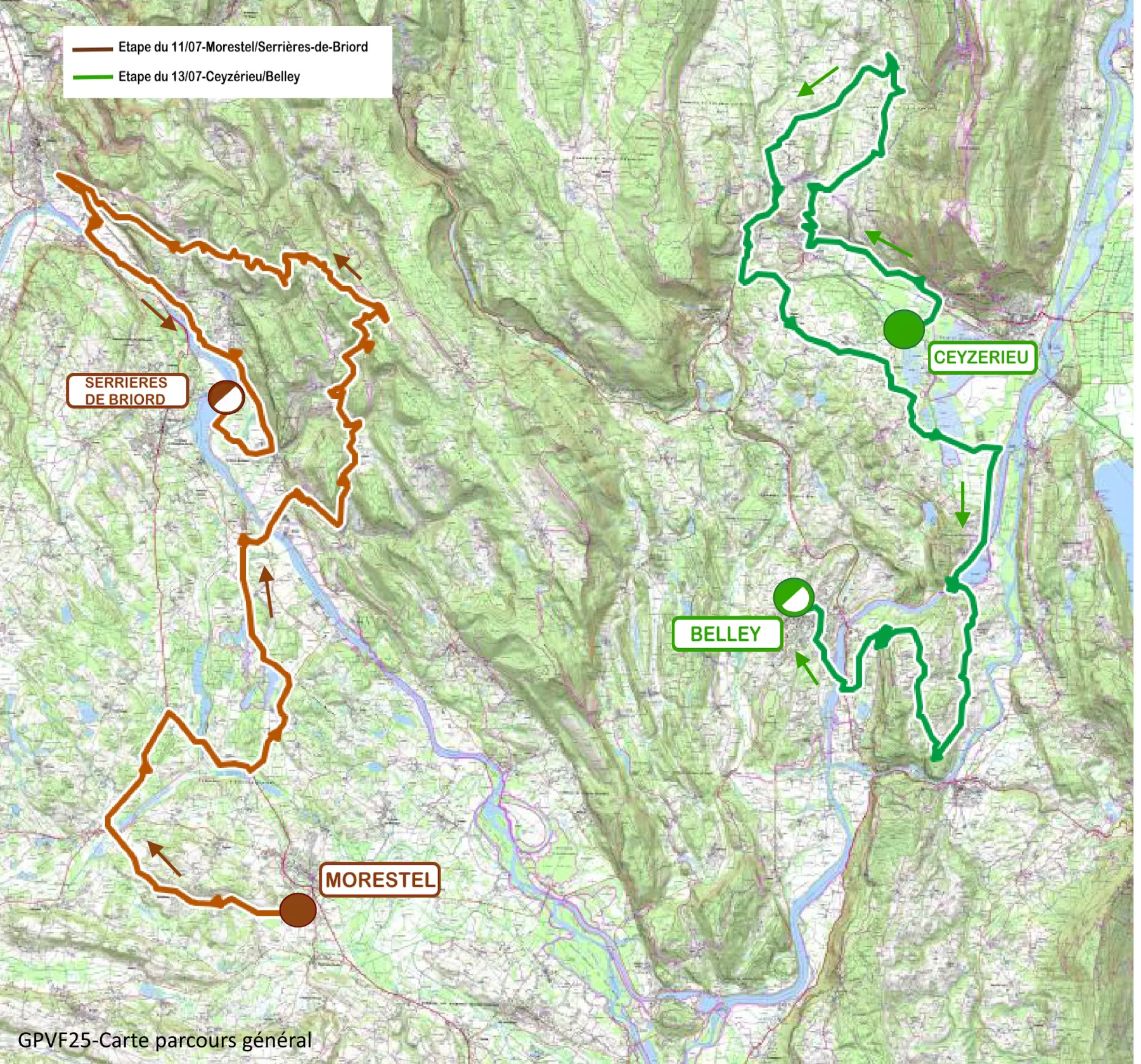 Carte générale Grand Prix Valromey féminin_Belley