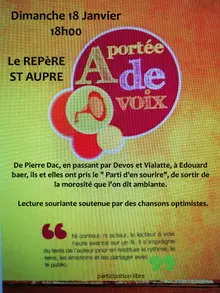Affiche soirée lecture
