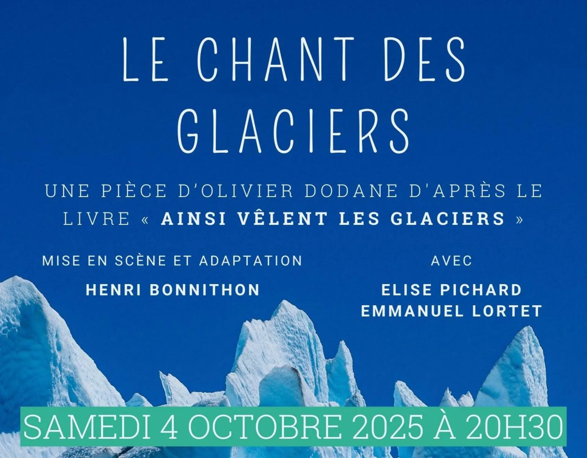 affiche le chant des glaciers