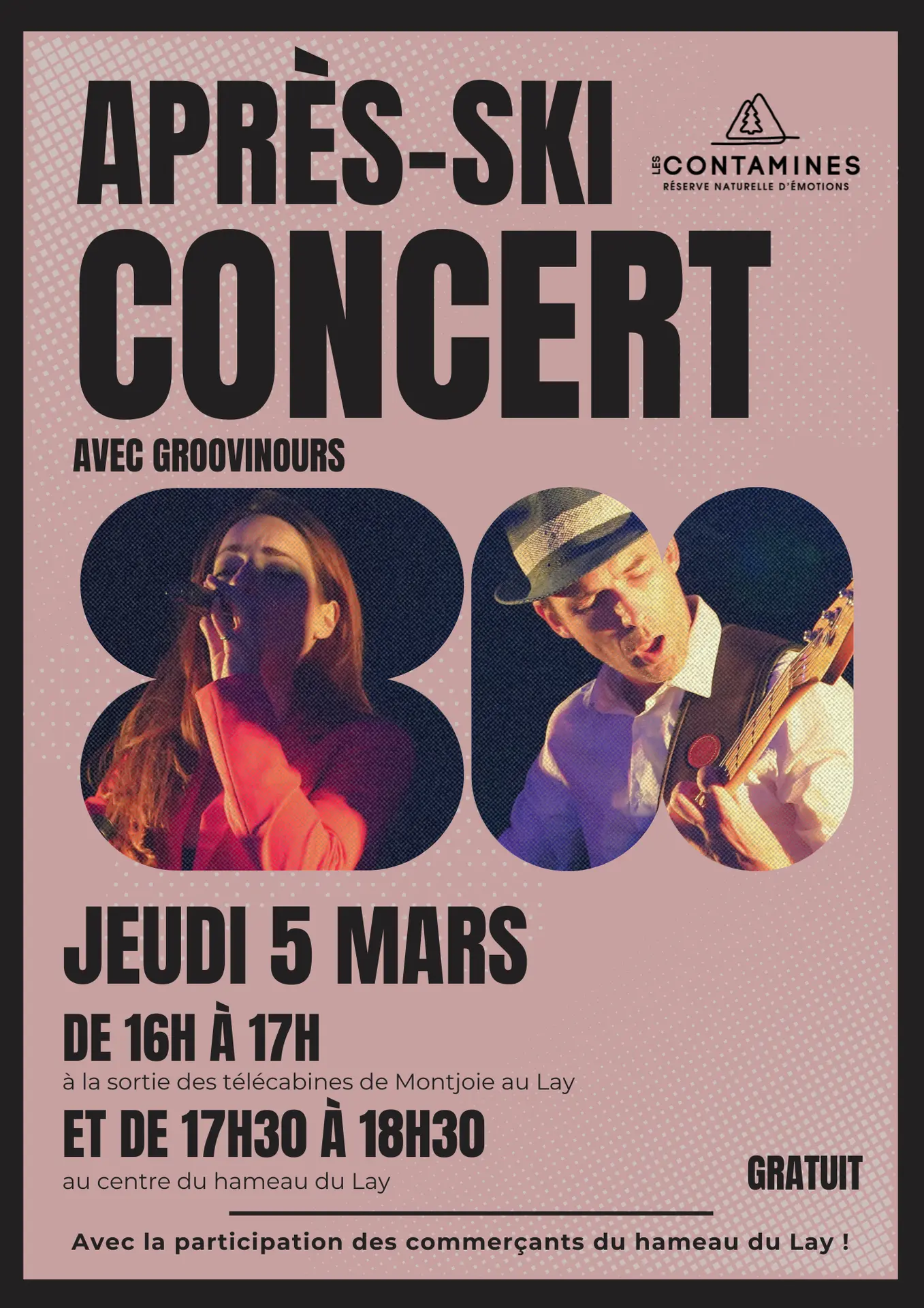 Concert après-ski au Lay : Groovinours_Les Contamines-Montjoie