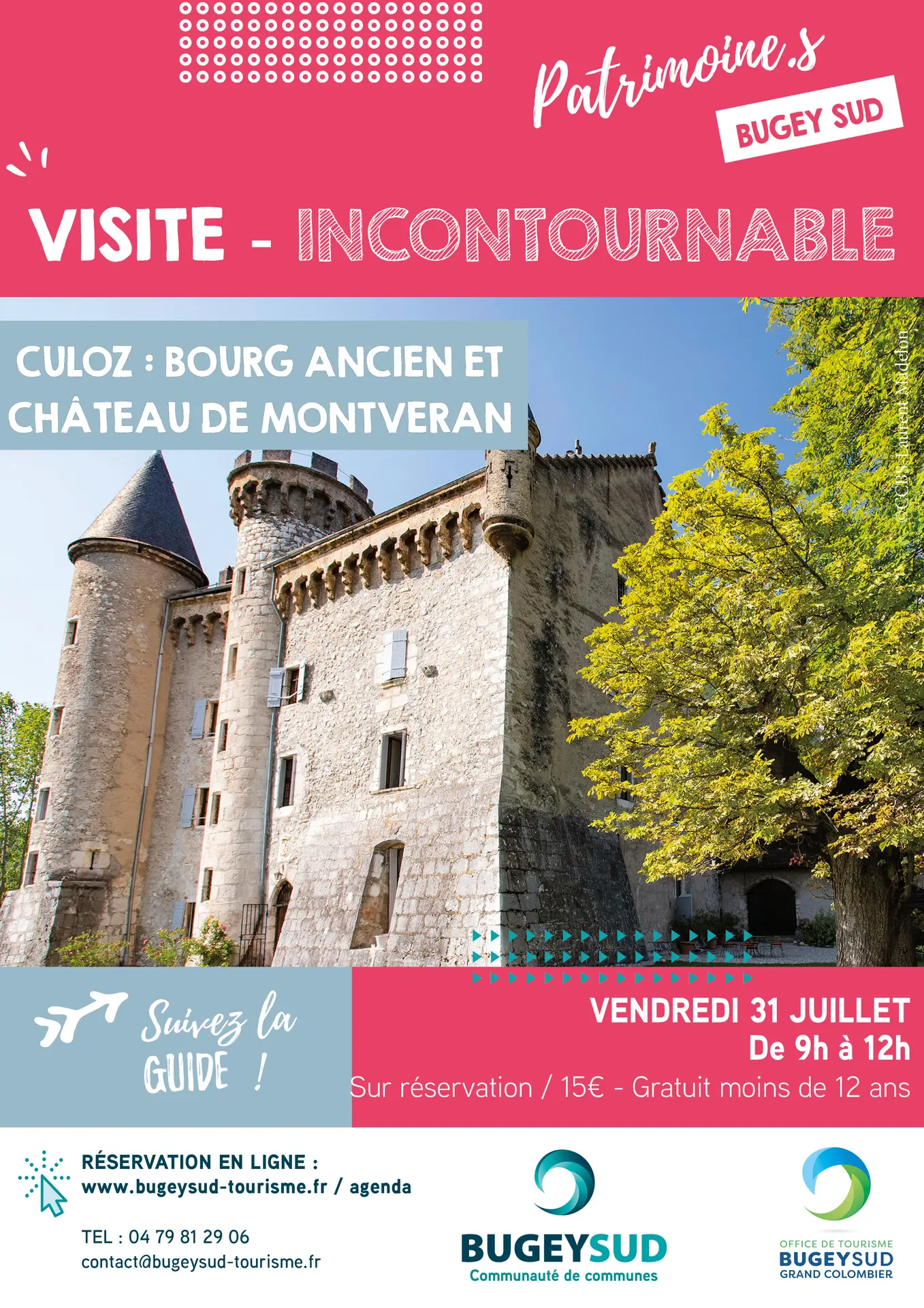 Visite guidée du bourg ancien de Culoz et du château de Montveran