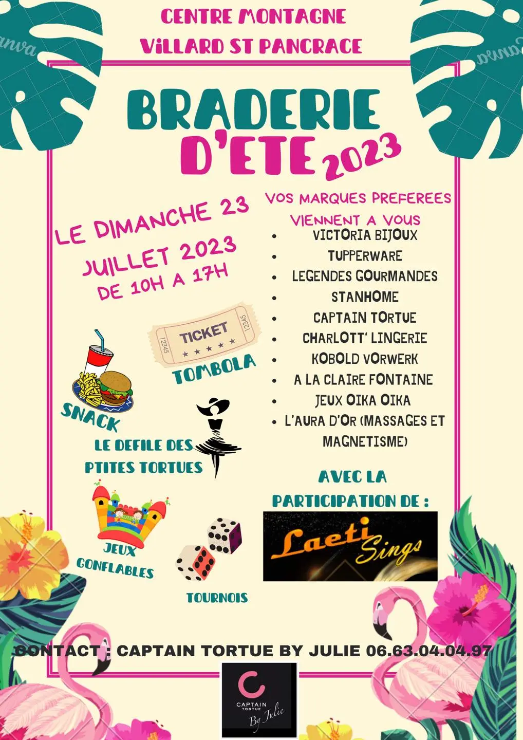 Braderie d'été au Centre montagne à Villard-Saint-Pancrace