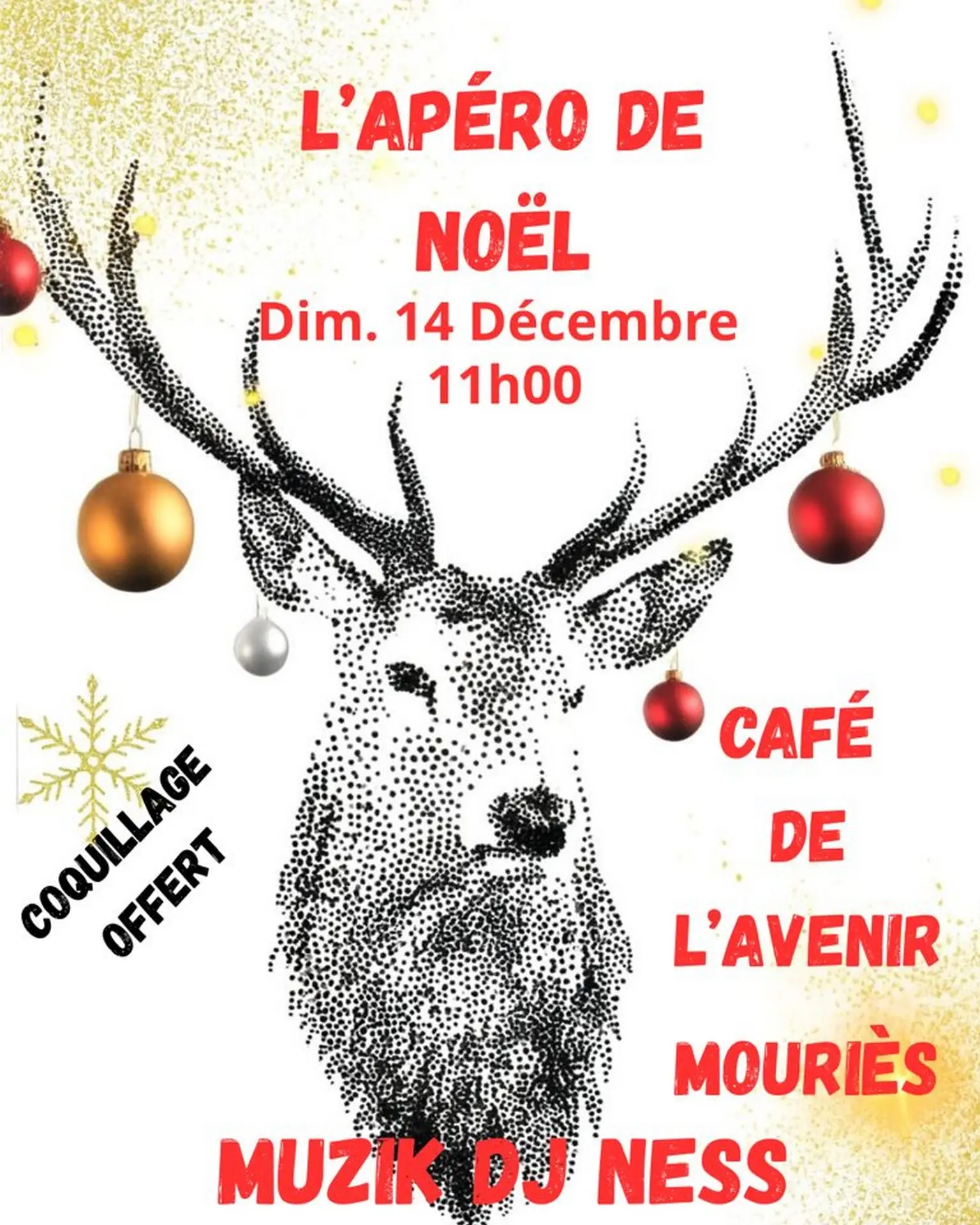 Affiche Apéro de Noël_Mouriès 14.12.25