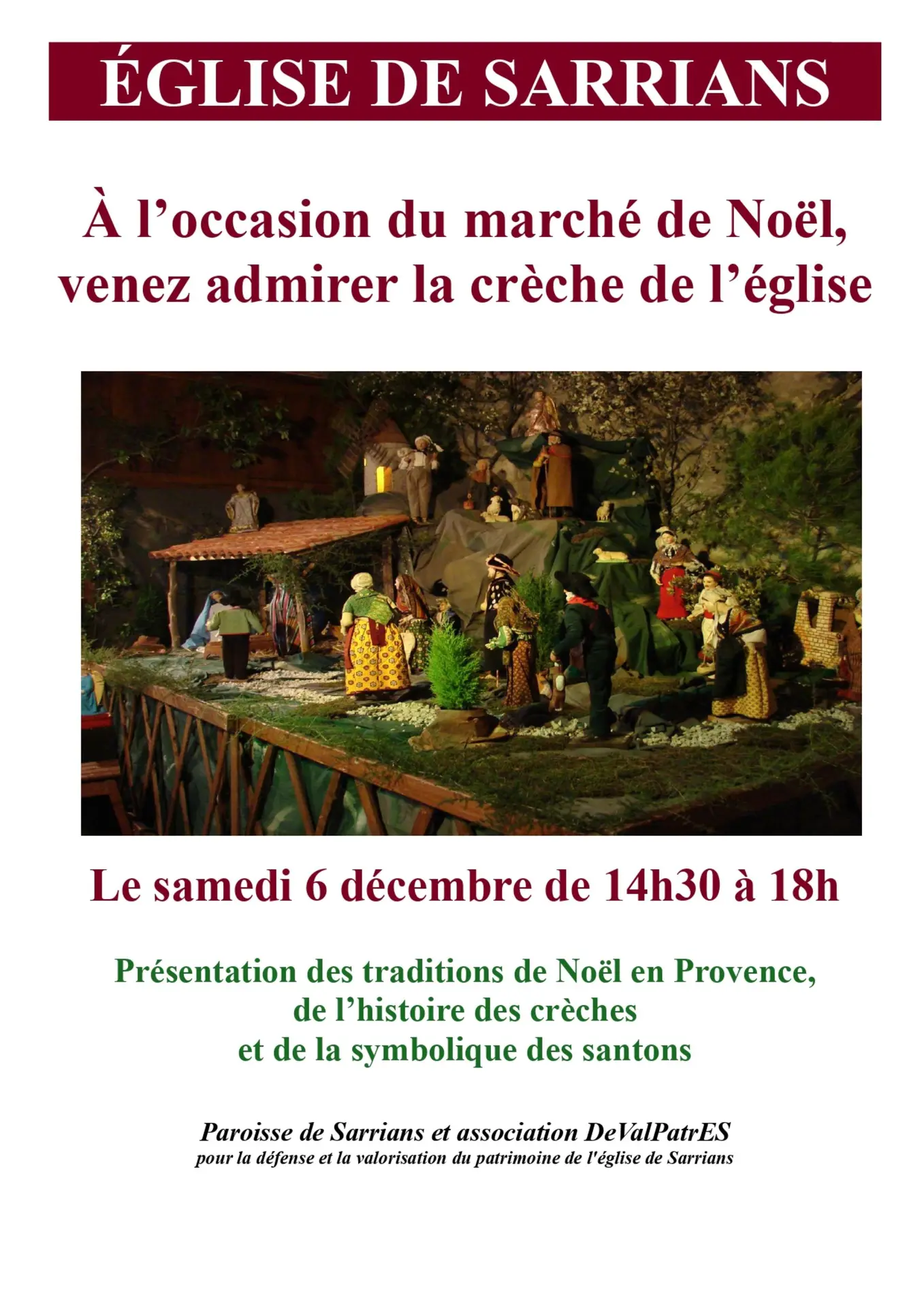 Découverte de la crèche, des santons et des traditions de Noël_Sarrians