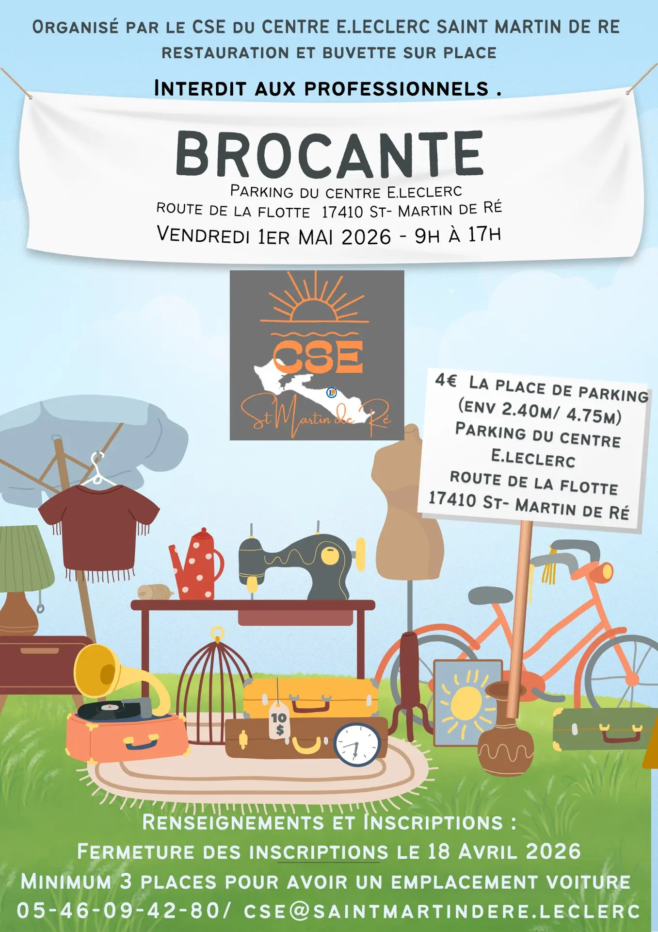 Vide-Grenier du CSE Leclerc_Saint-Martin-de-Ré