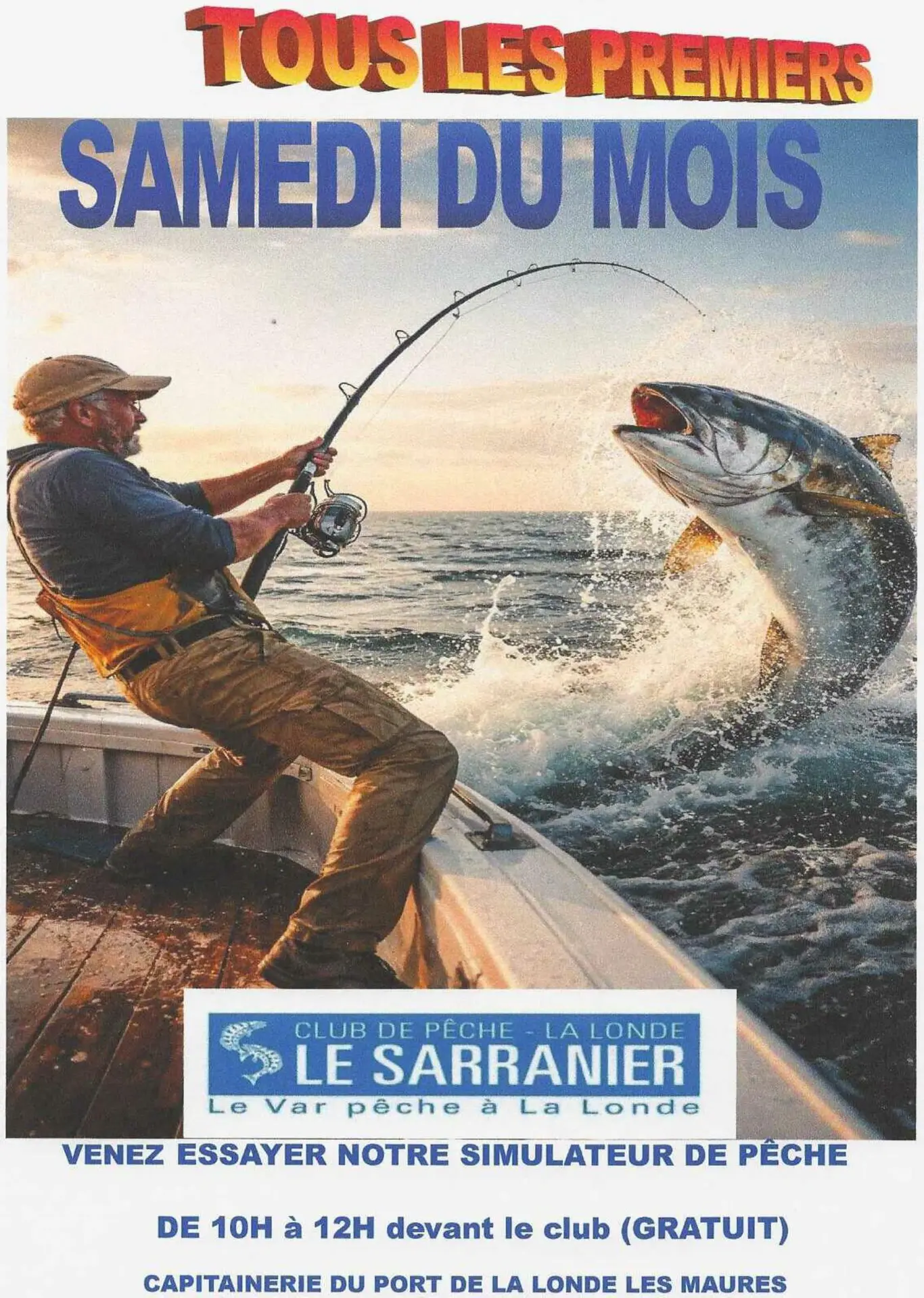 Simulateur de pêche en Méditerranée Porte des Maures