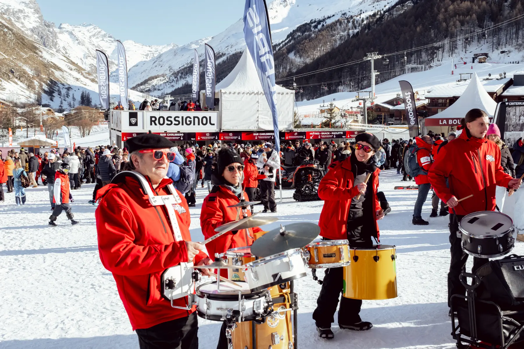 Fanfare lors de la coupe du monde de ski alpin Hommes (70ème Critérium)