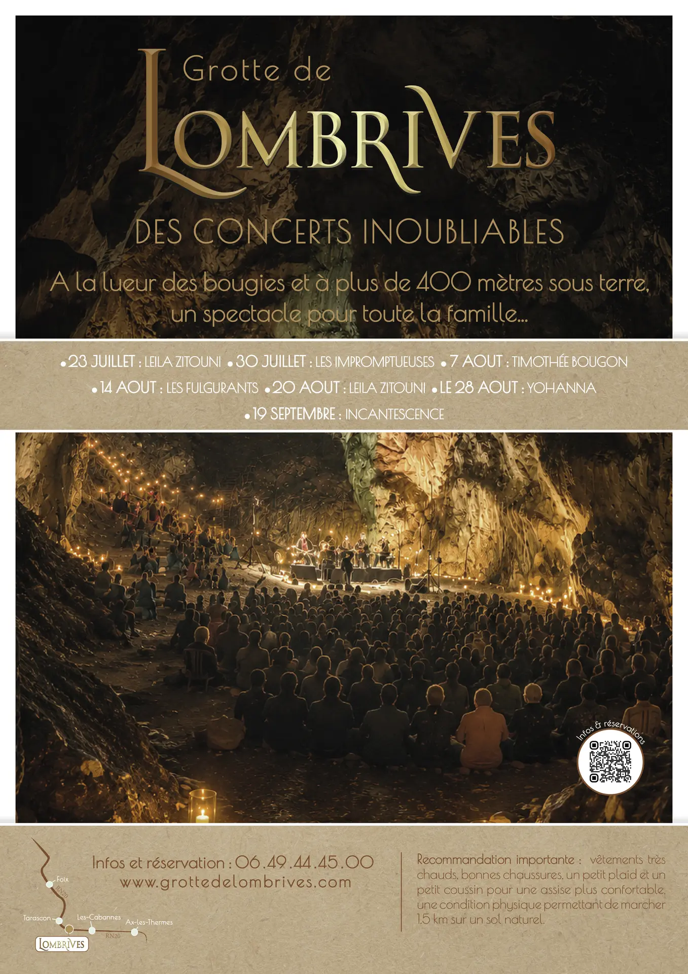 Concert Timothée Bougon à la grotte de Lombrives