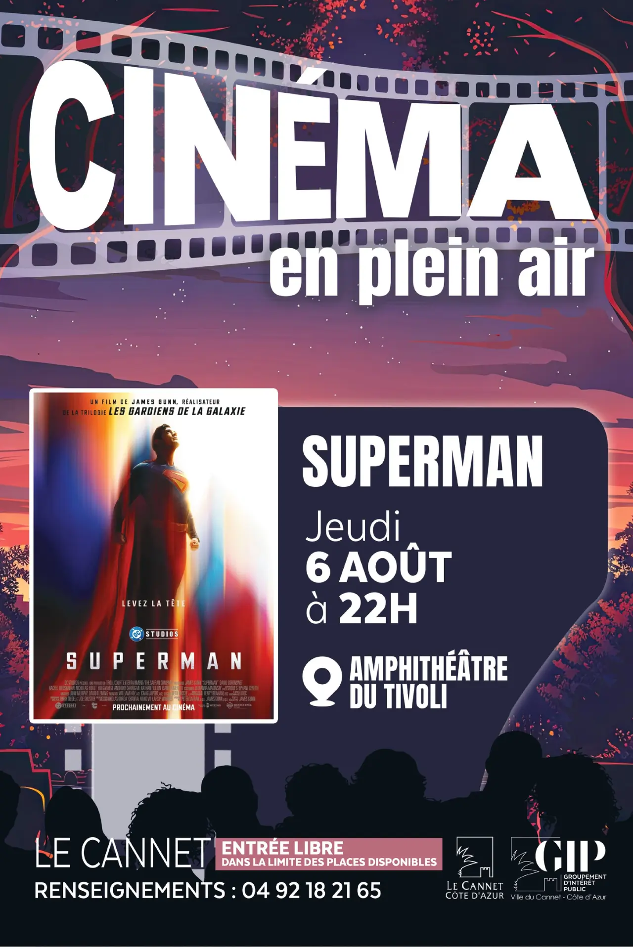 Cinéma en plein air Superman_Le Cannet