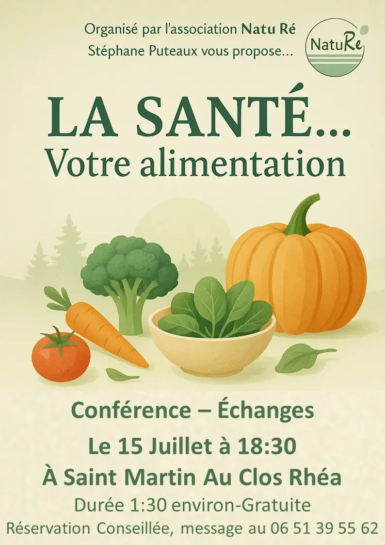 Conférence - La santé... votre alimentation_Saint-Martin-de-Ré