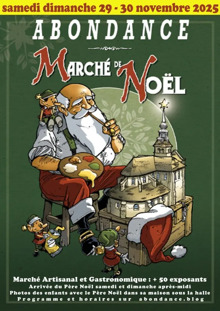 Affiche marché de noël