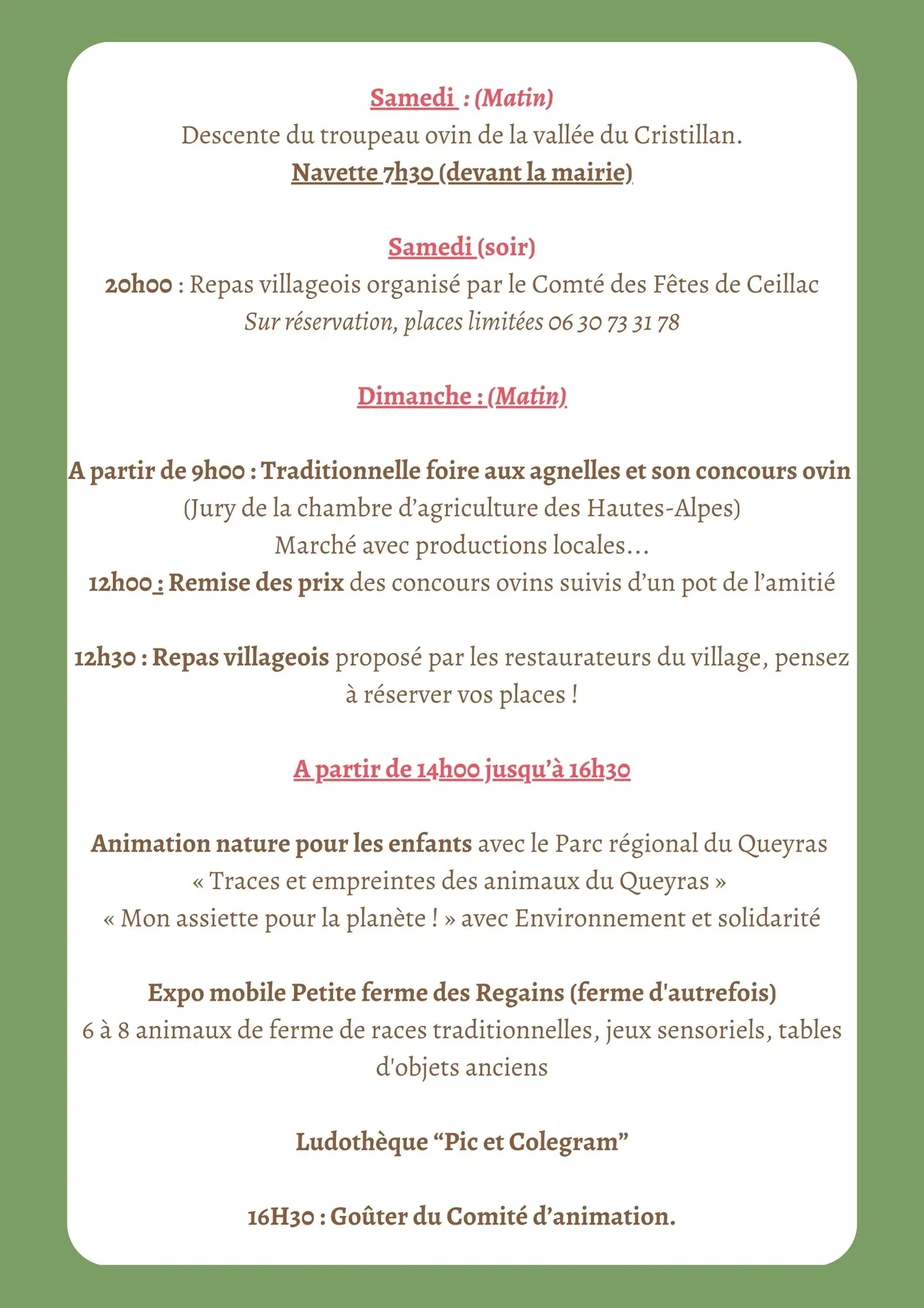 programme