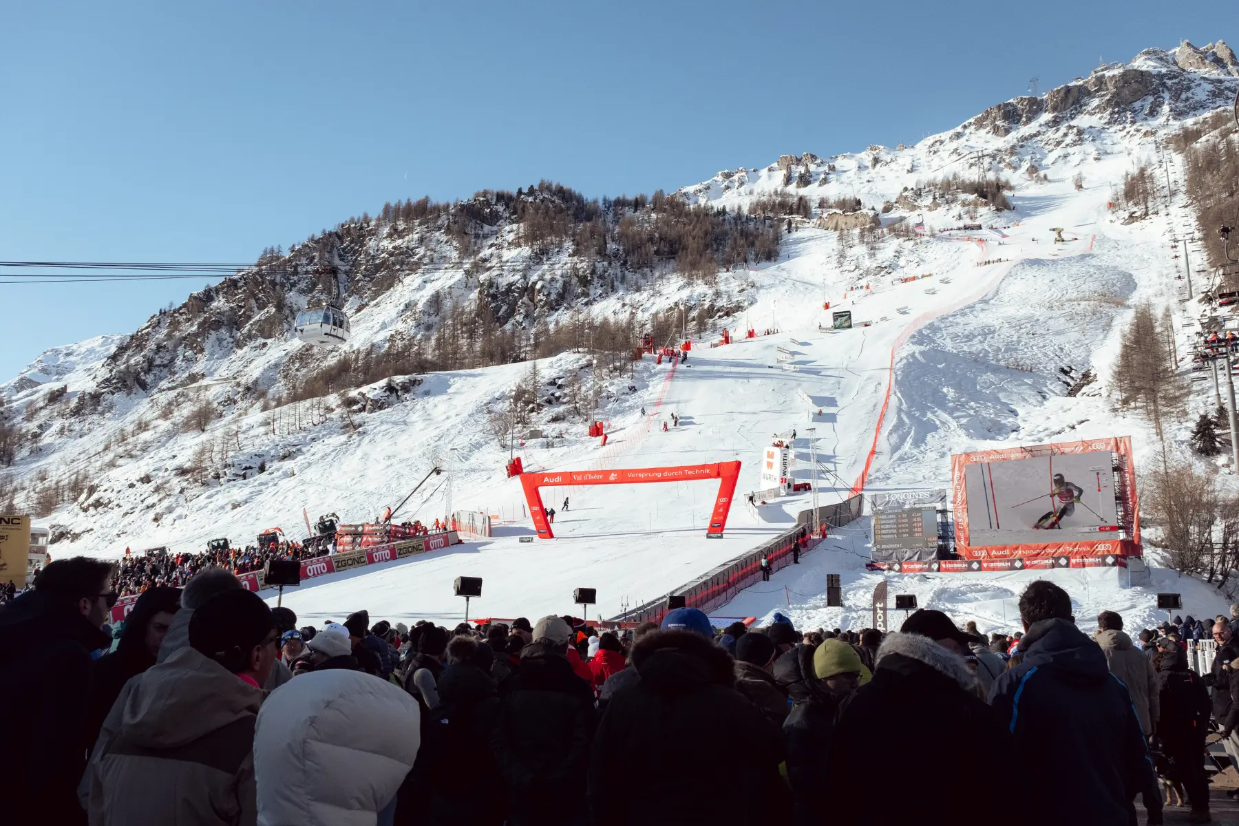 Face de Bellevarde lors de la coupe du monde de ski alpin Hommes (70ème Critérium)
