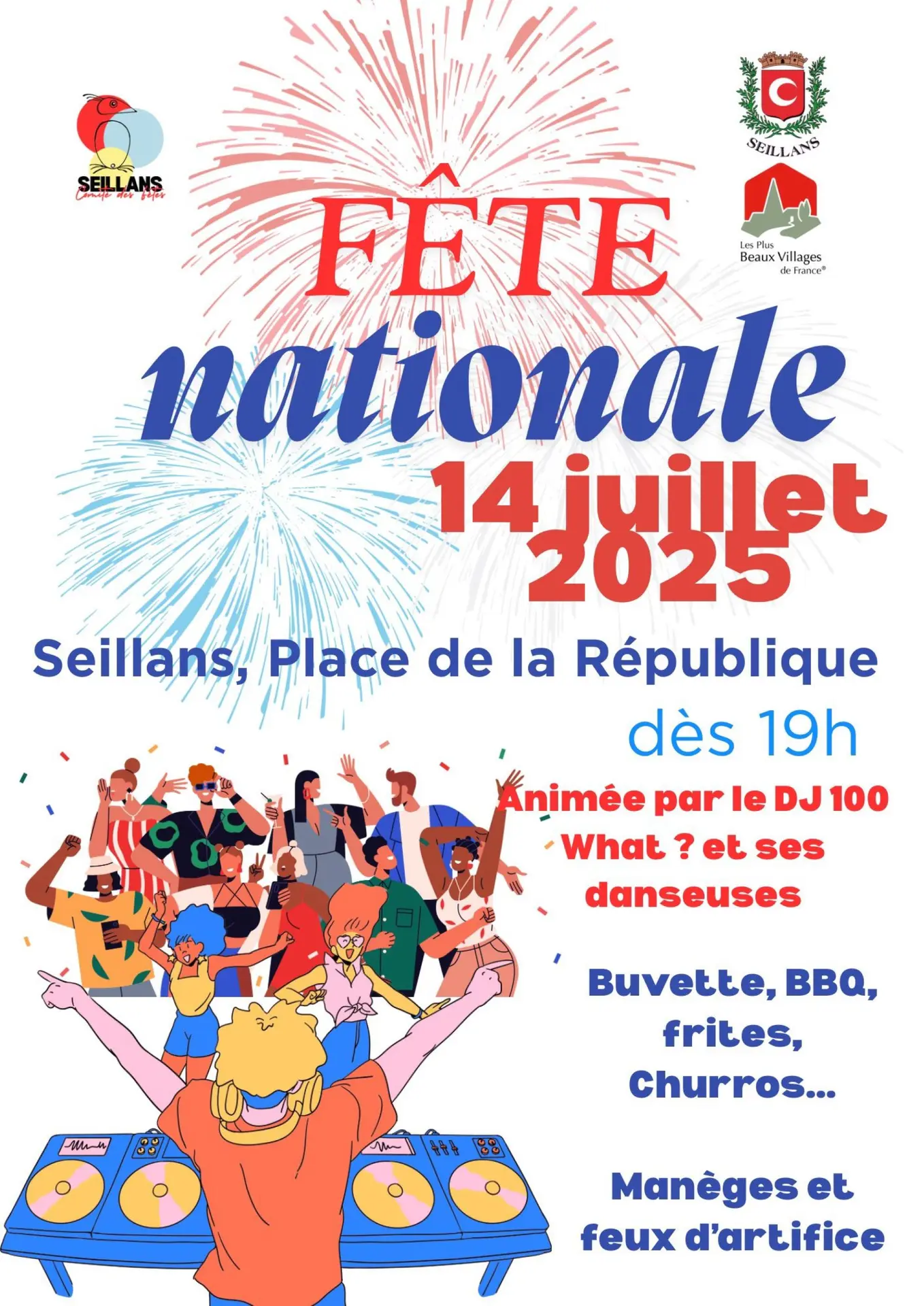 Bal DJ et feux d'artifices