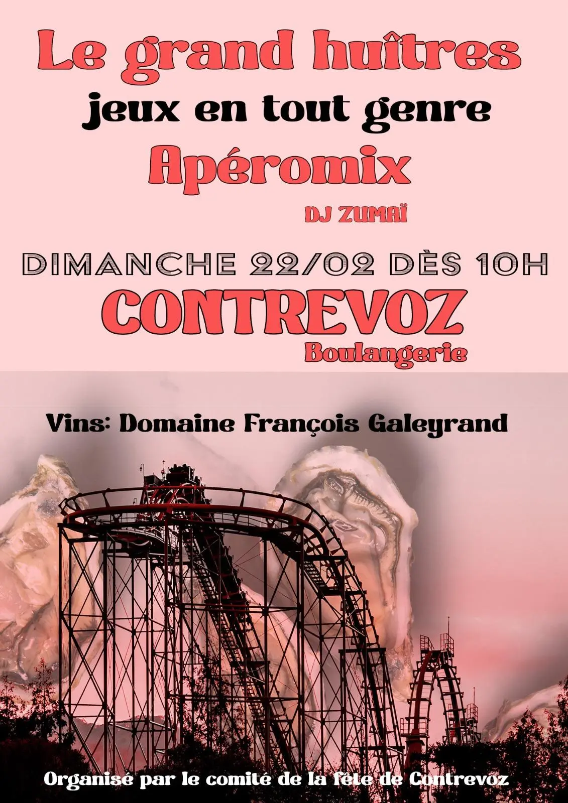 Animation festive : Le grand huitres (jeux et apéromix)_Contrevoz