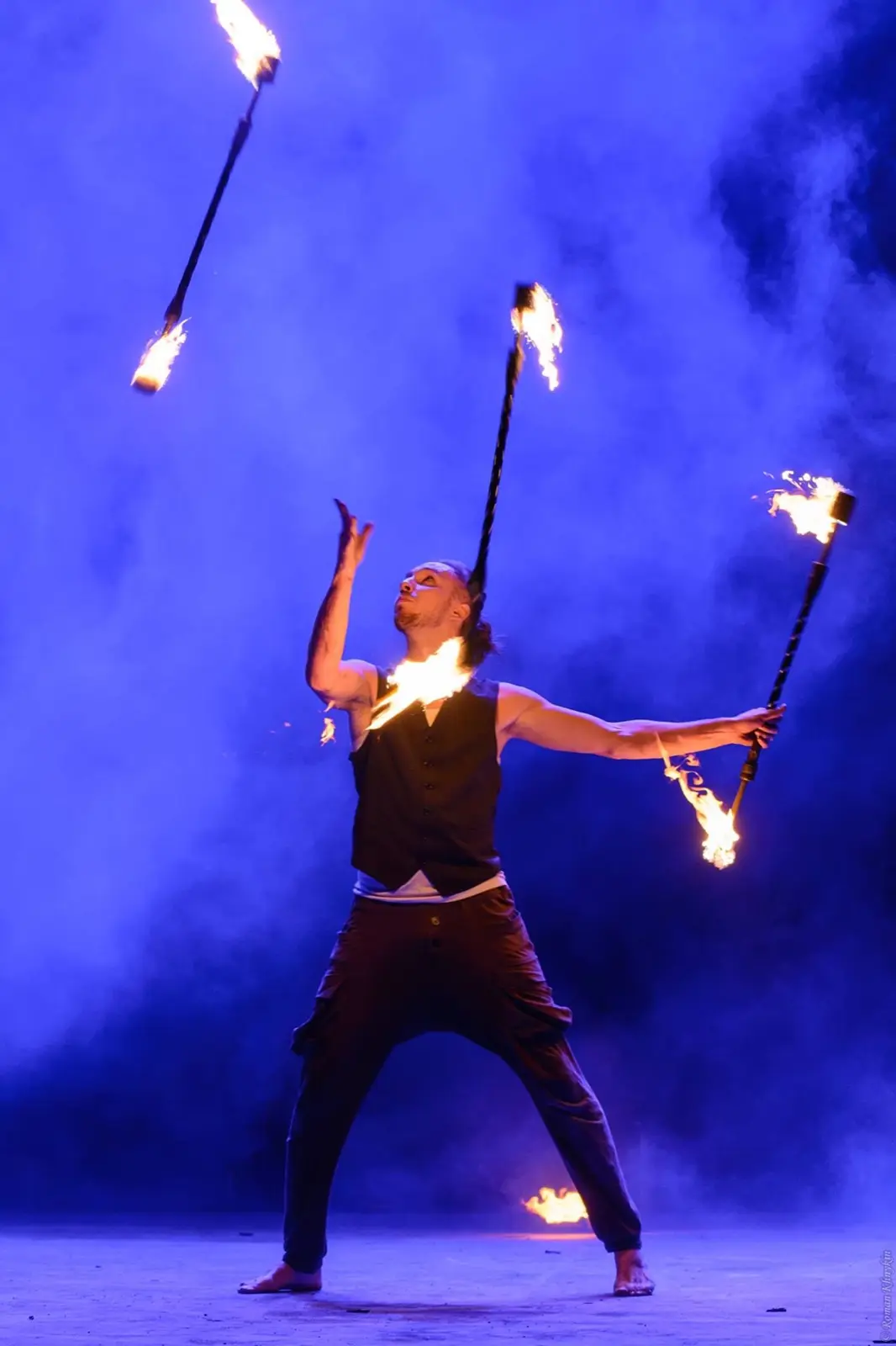 Jonglage feu
