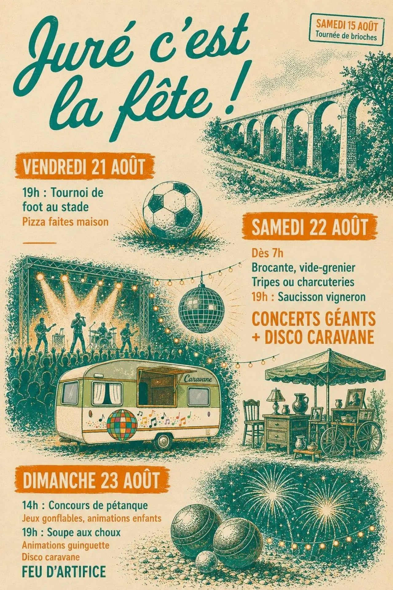 affiche de la fête